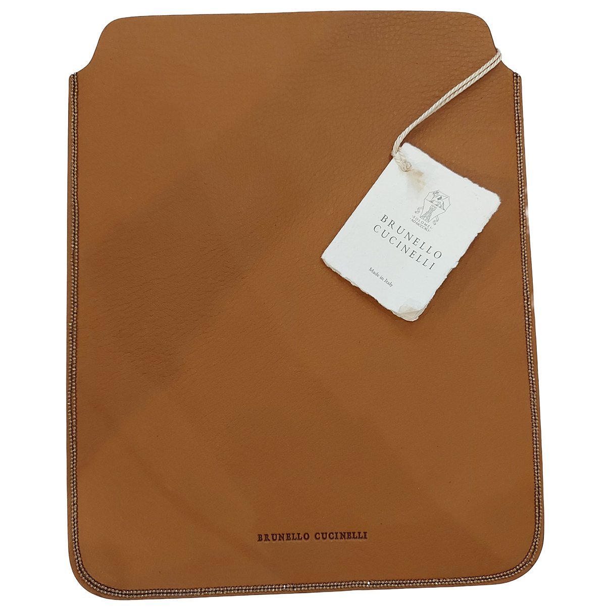 Leather clutch bag