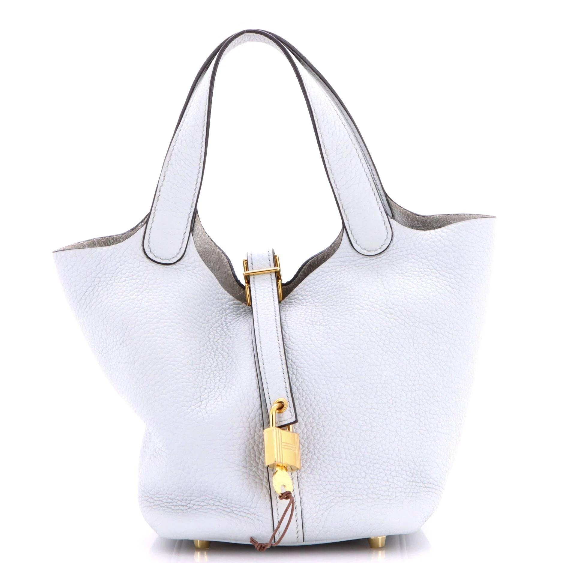 Picotin leather handbag