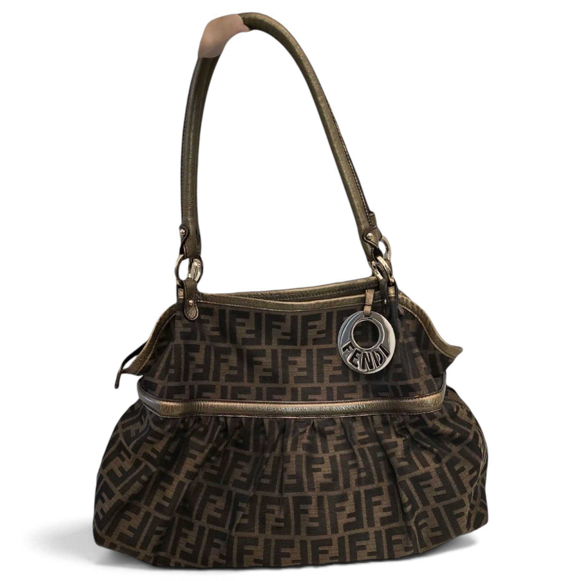 Fendigraphy cloth handbag