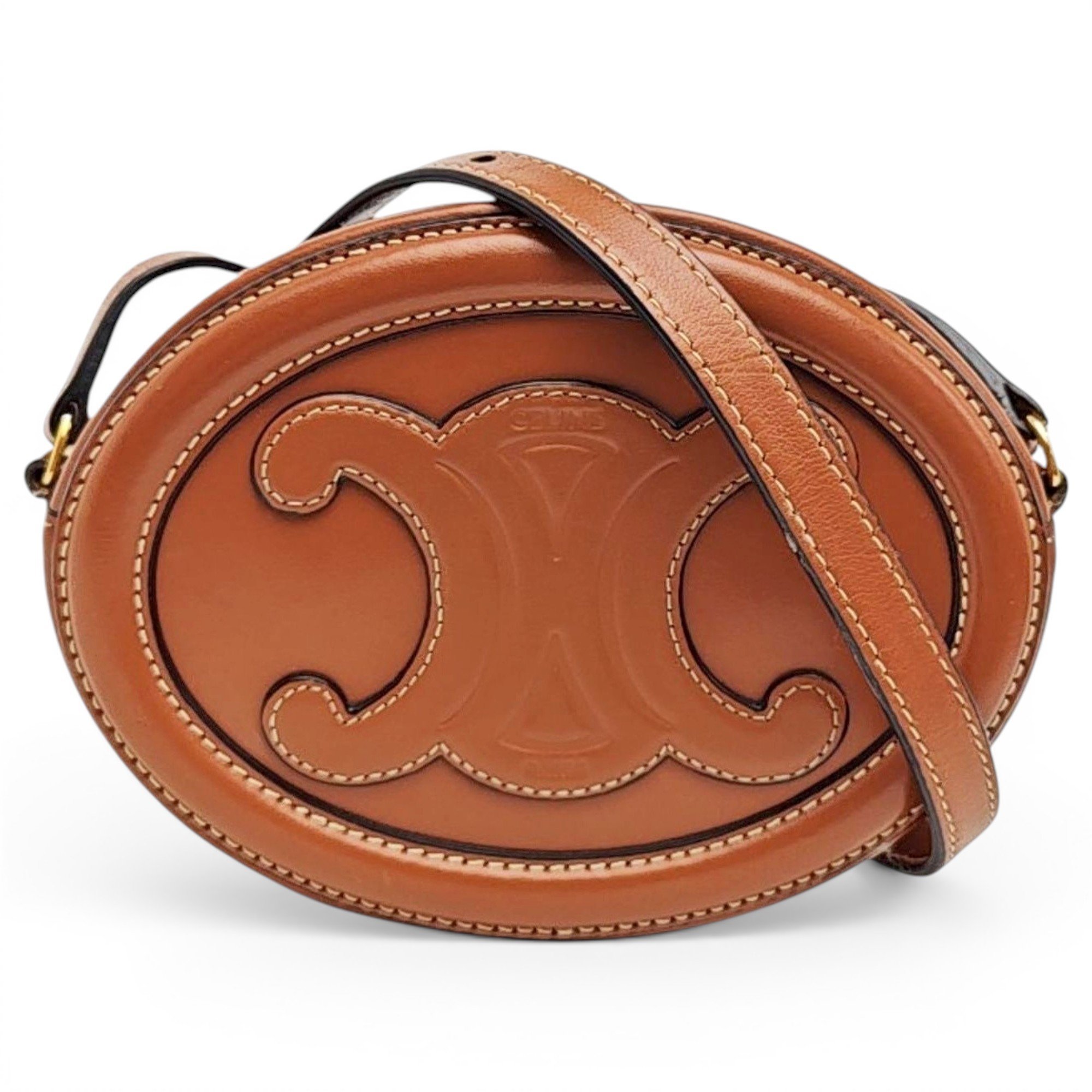 Triomphe leather handbag