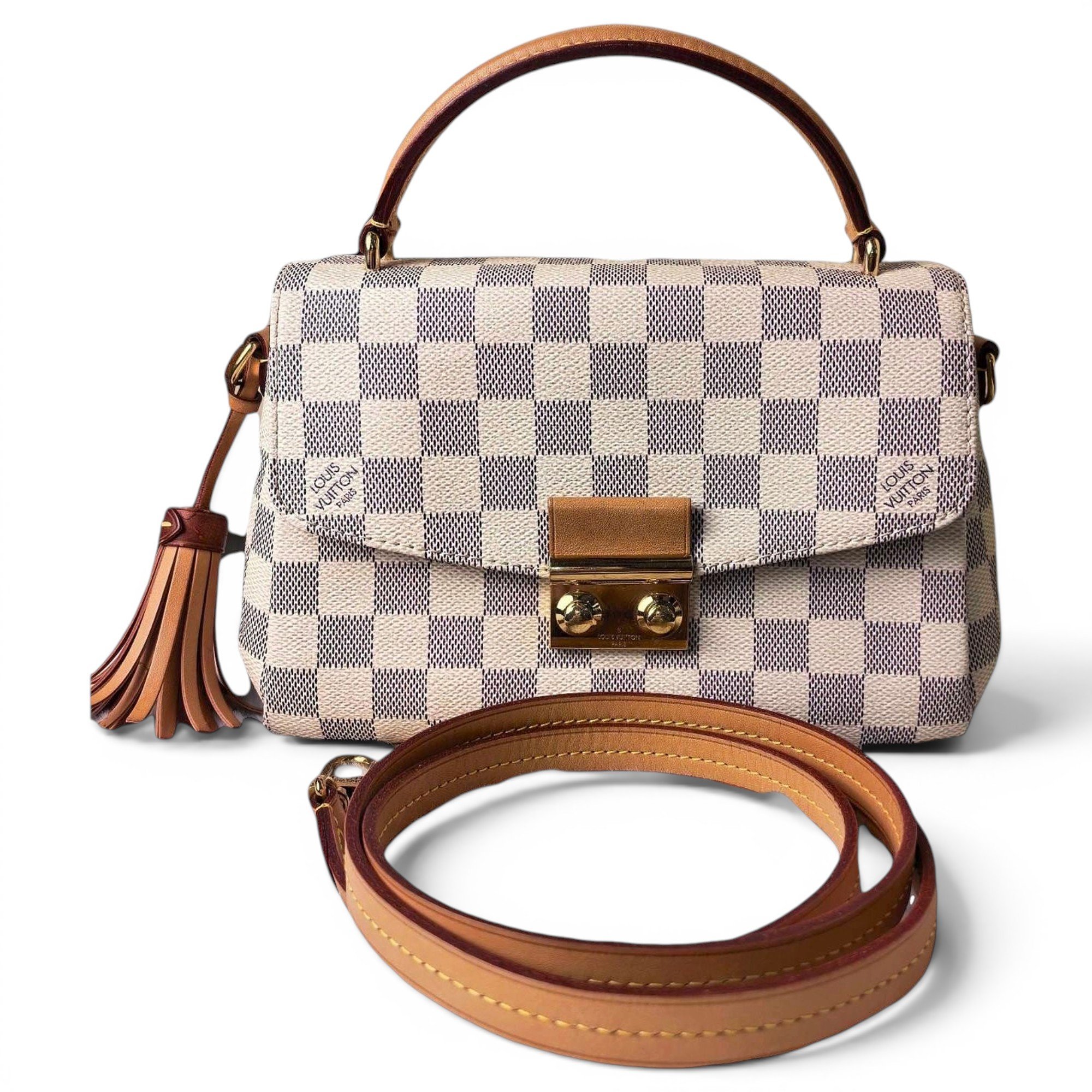 Croisette leather handbag