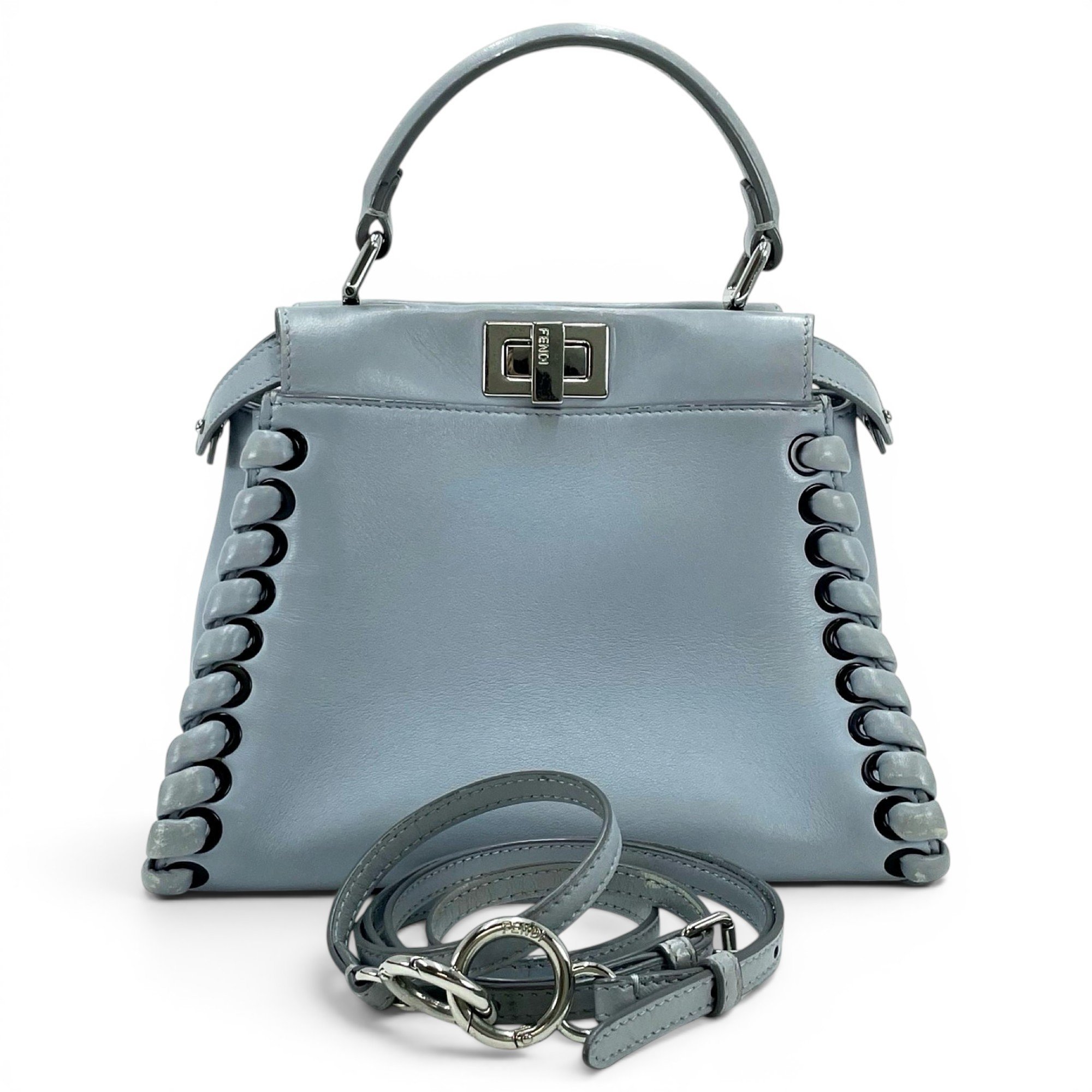 Peekaboo leather handbag