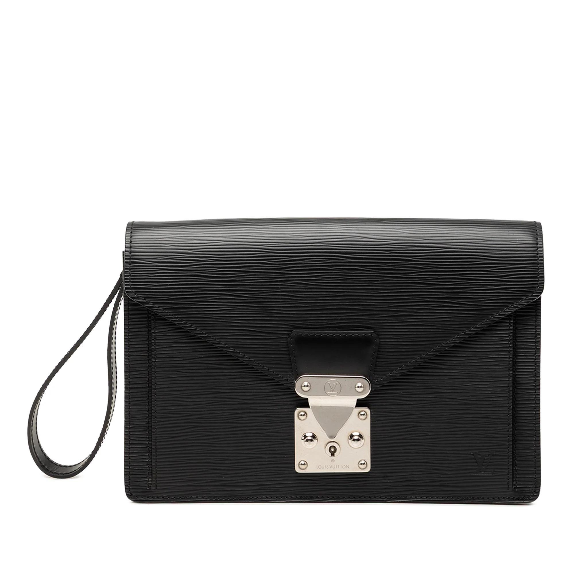 Sellier leather clutch bag
