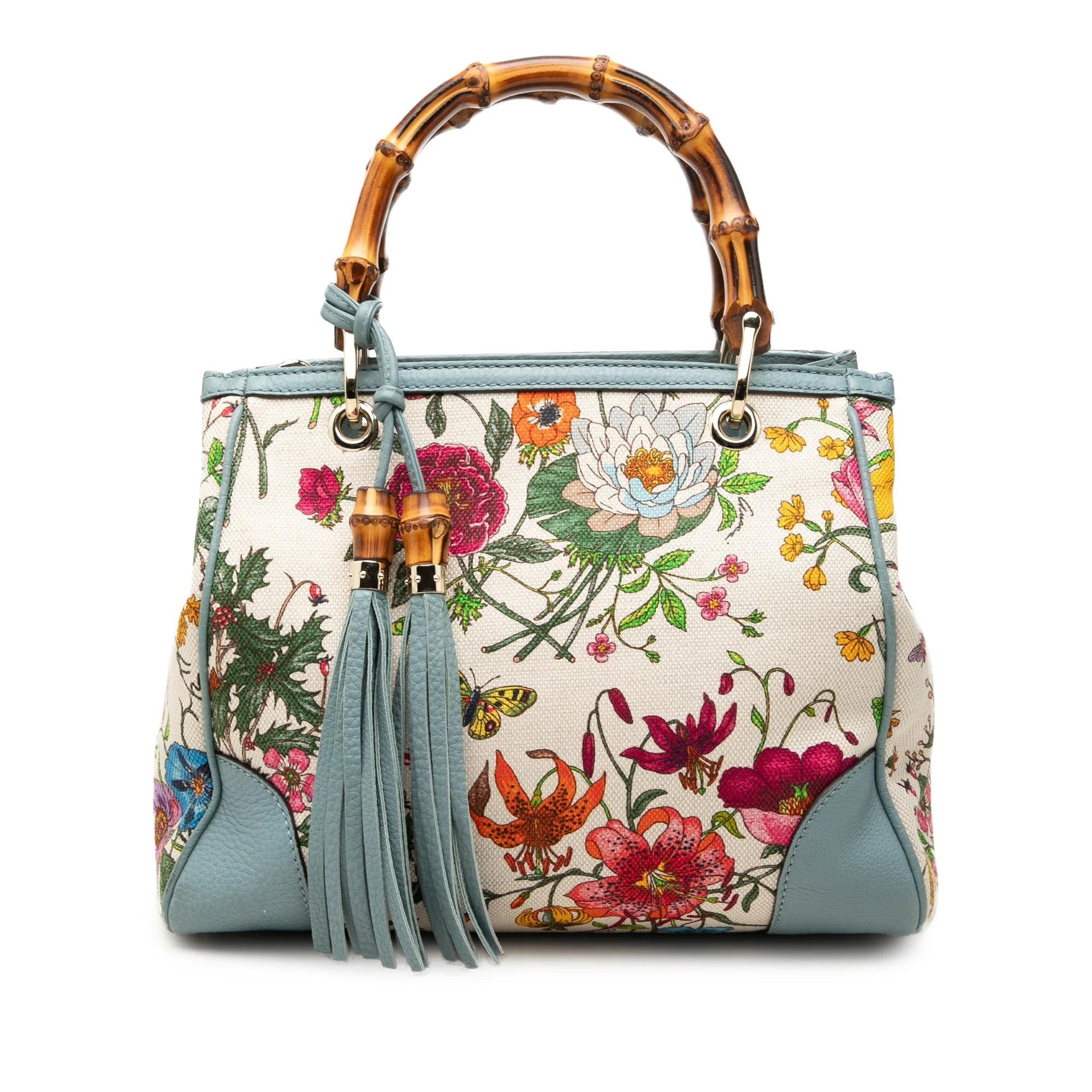 Bamboo leather handbag