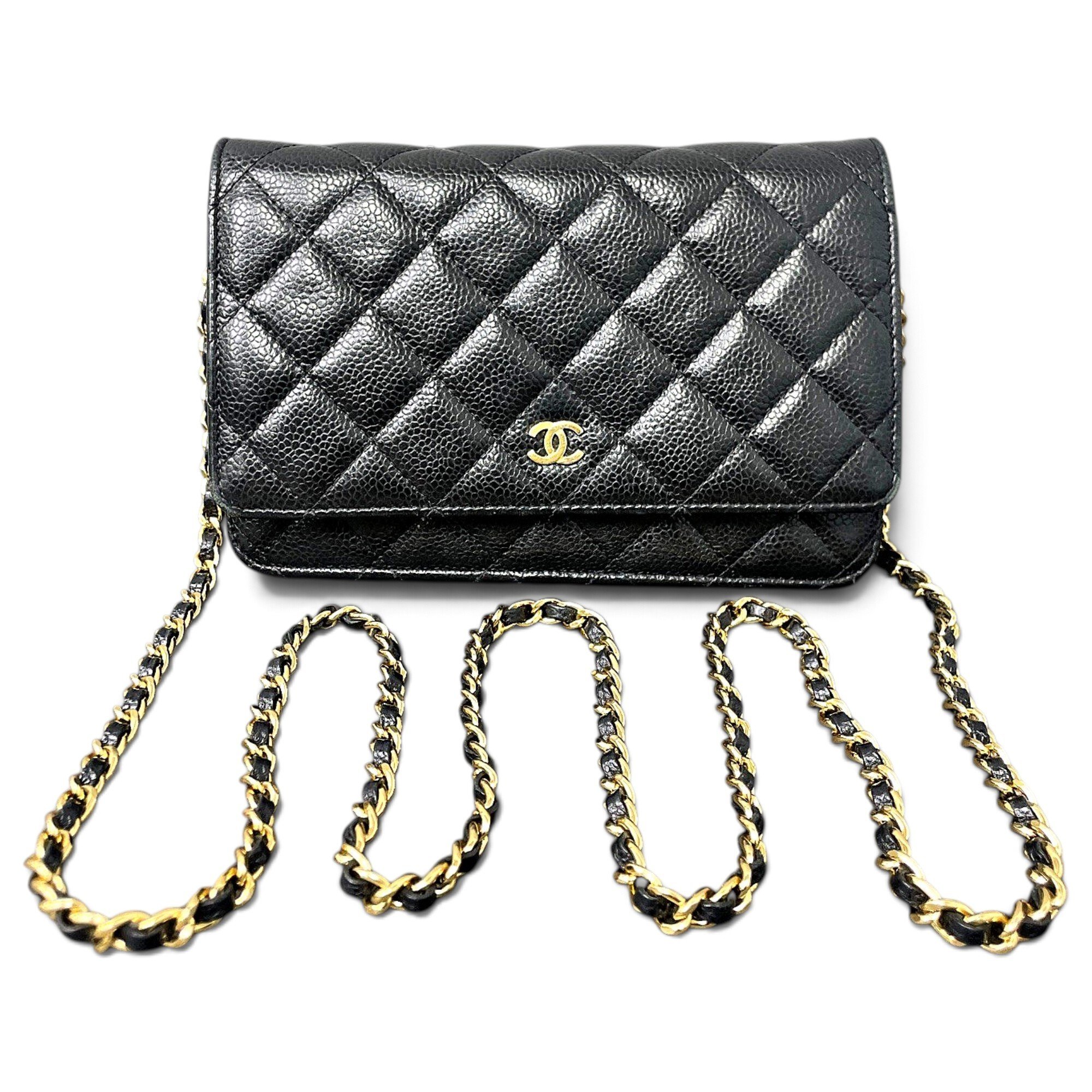 Wallet On Chain Timeless/Classique leather handbag