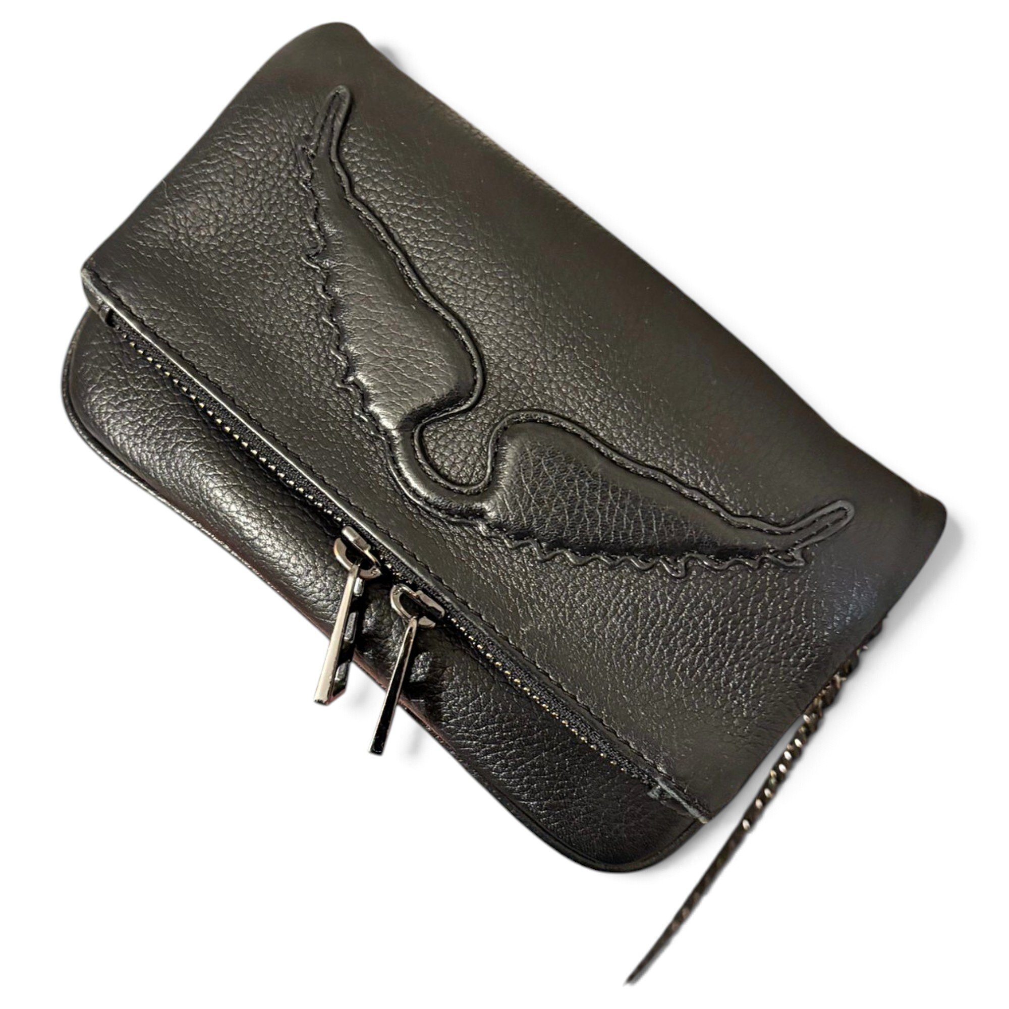 Rock leather crossbody bag