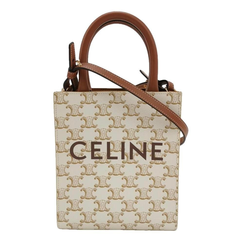 Cabas Vertical leather tote