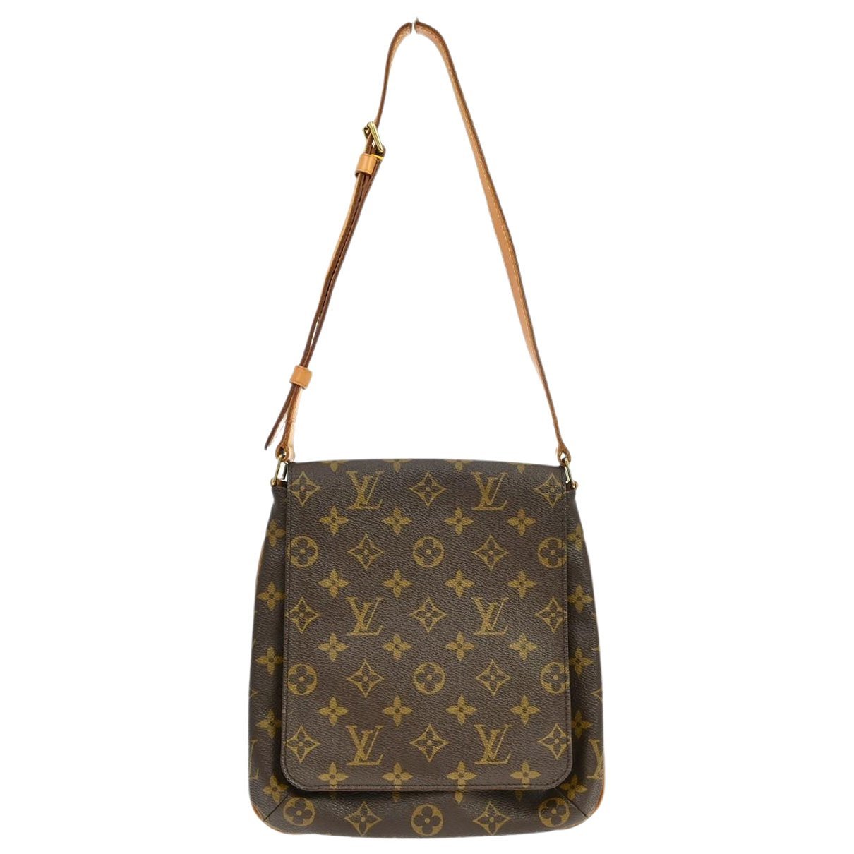 Musette cloth handbag