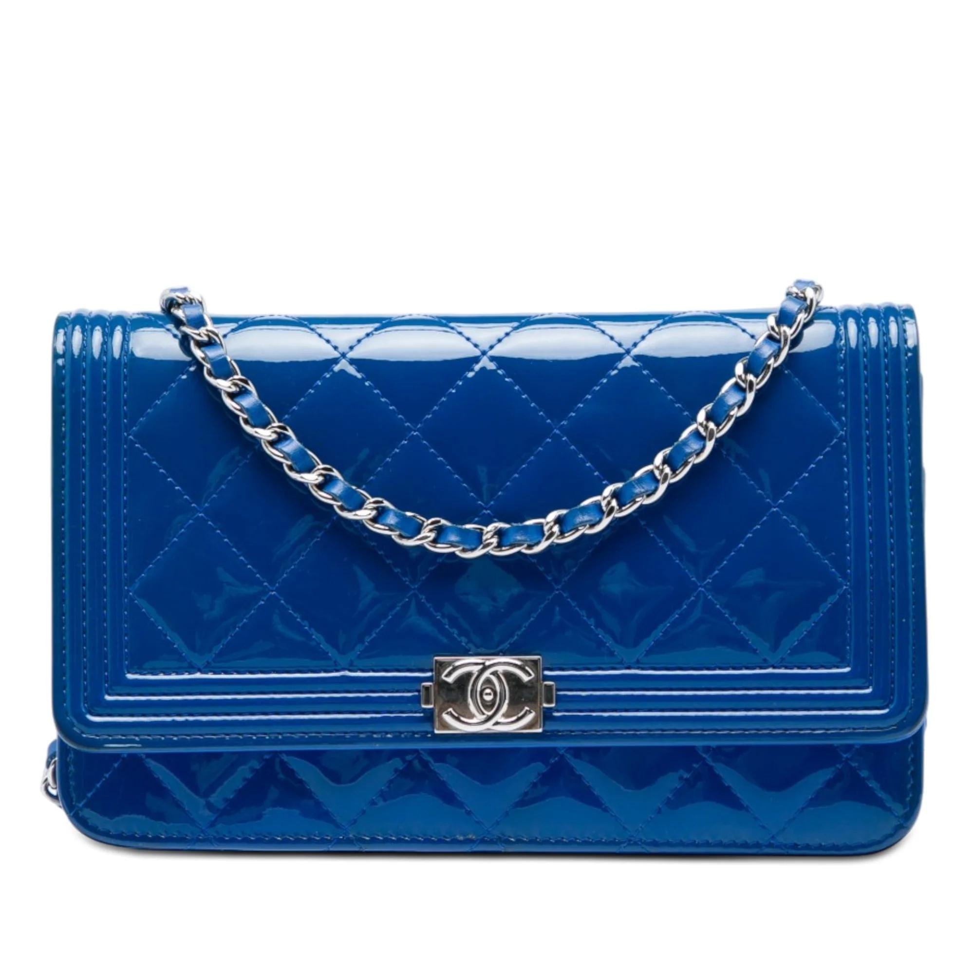 Boy patent leather crossbody bag