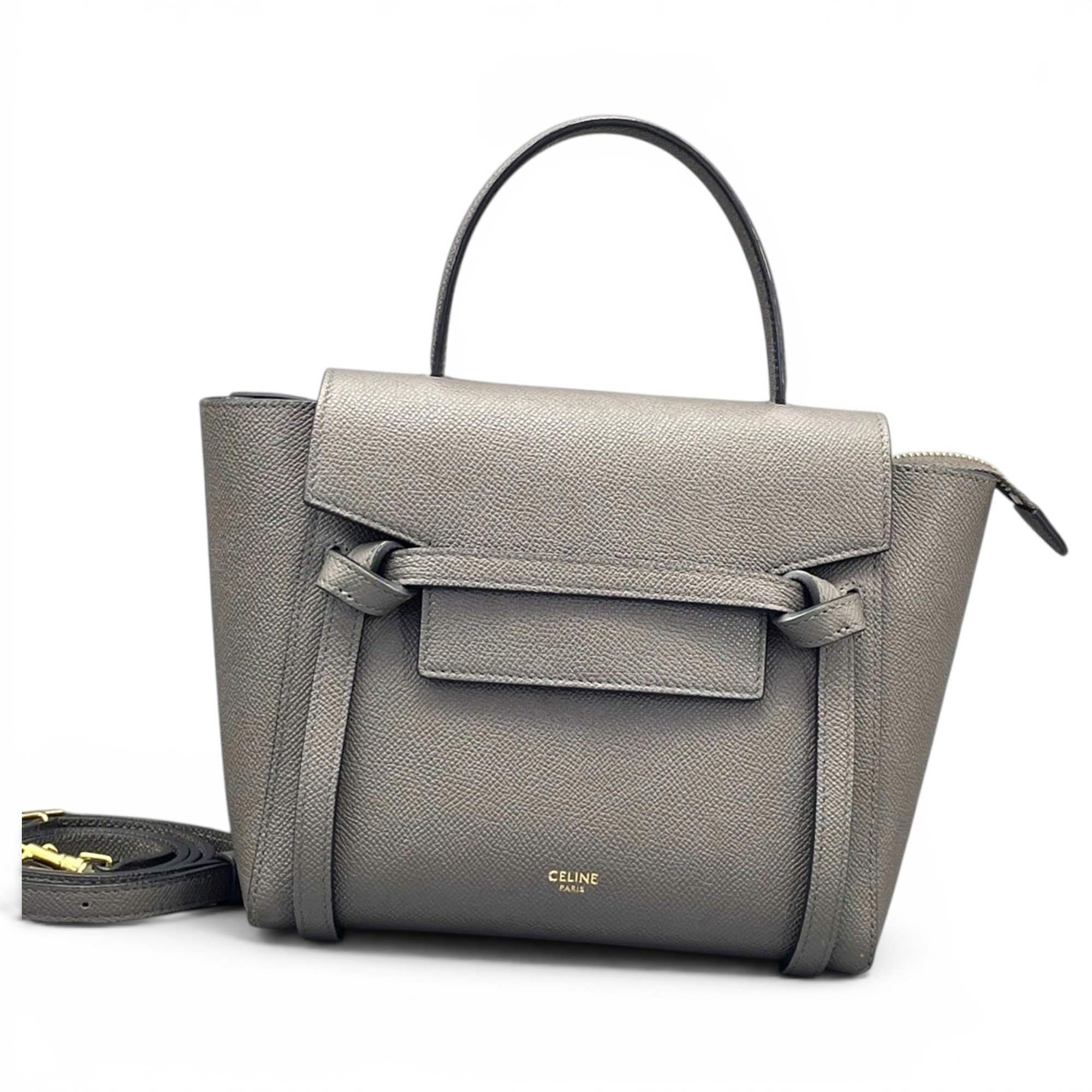 Belt leather handbag