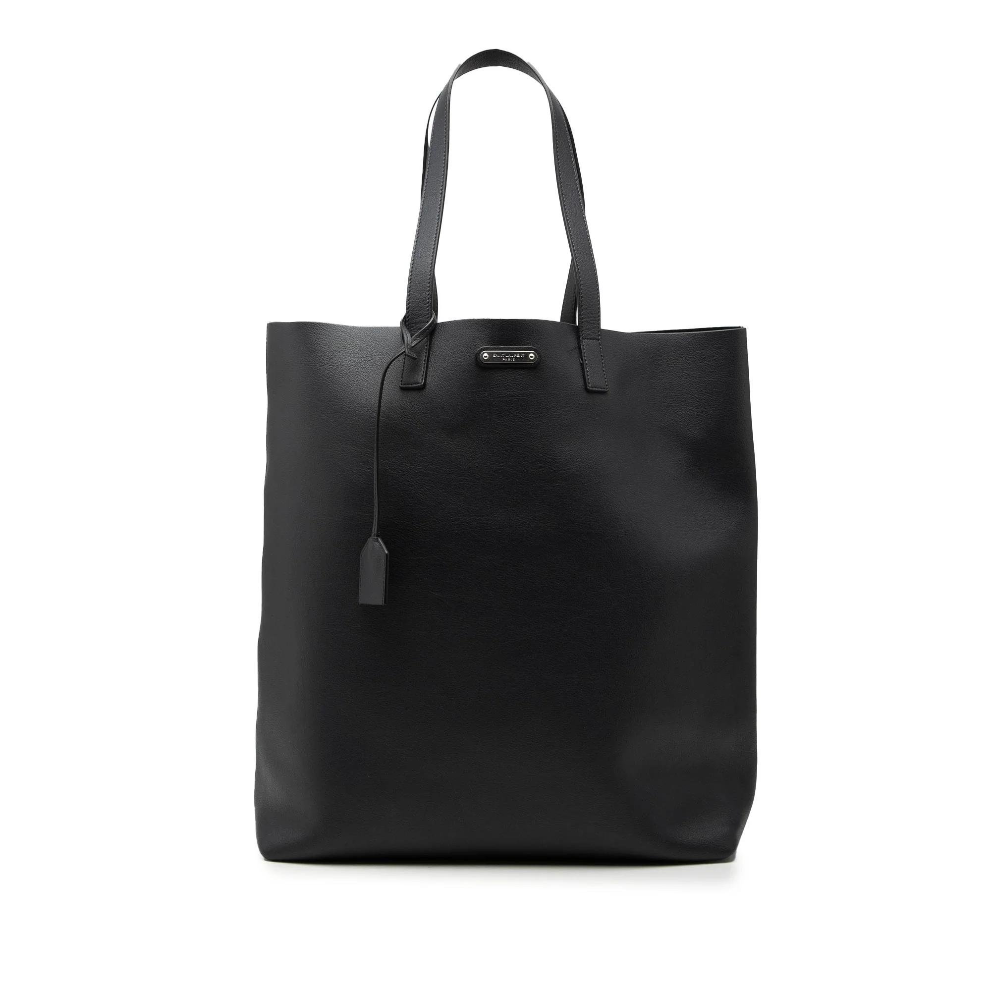 Shopping leather handbag