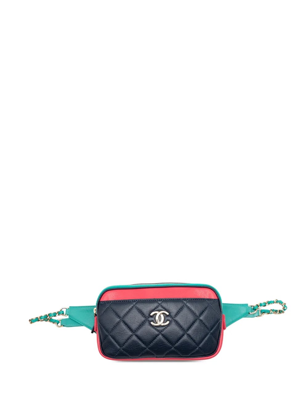 2019 Tricolor Quilted Goatskin In and Out belt bag