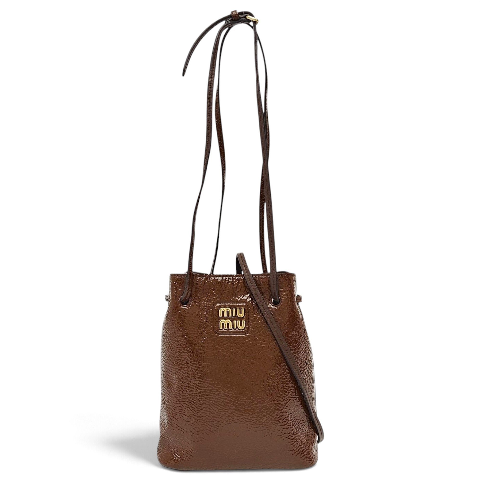 Patent leather handbag