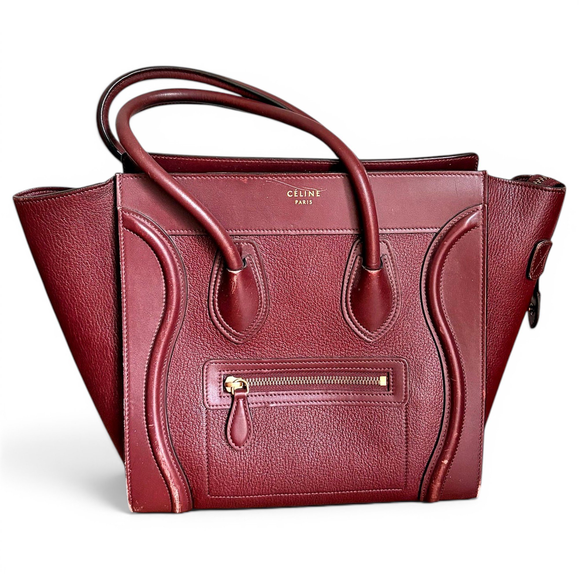 Luggage leather handbag