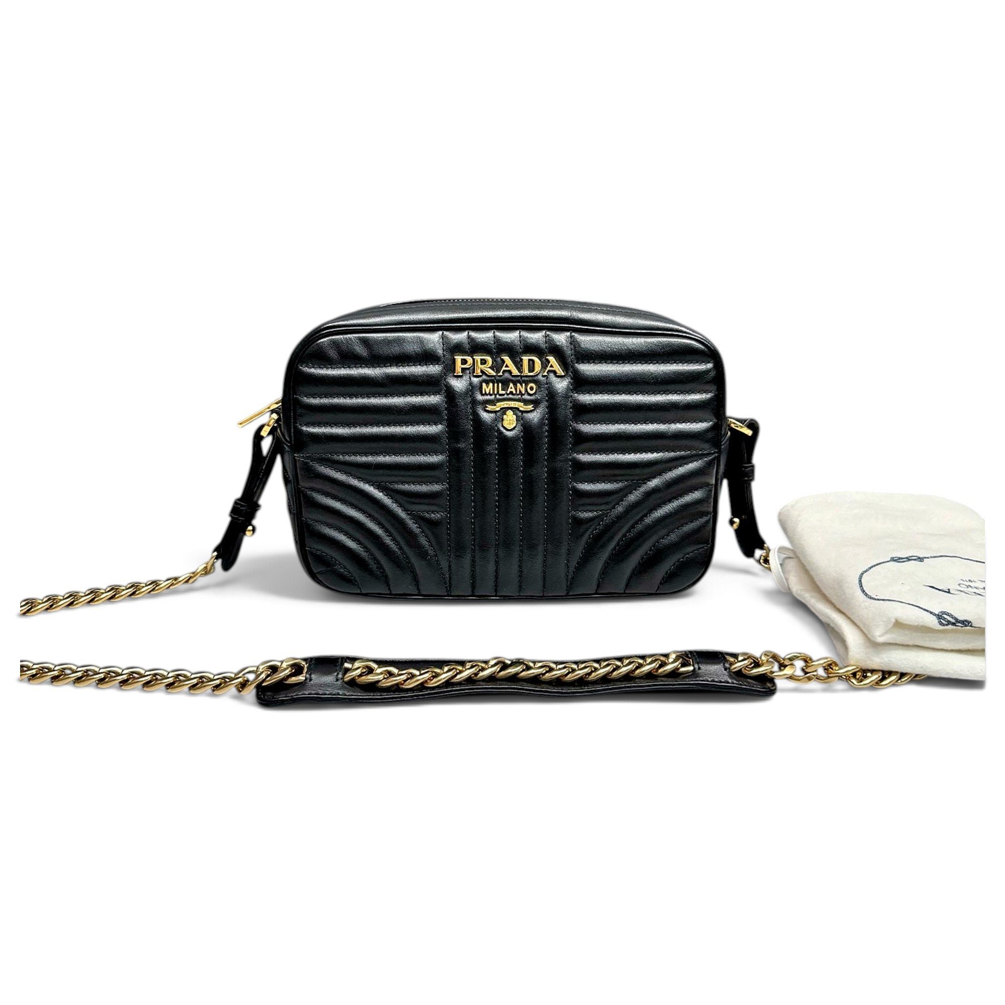 Diagramme leather crossbody bag