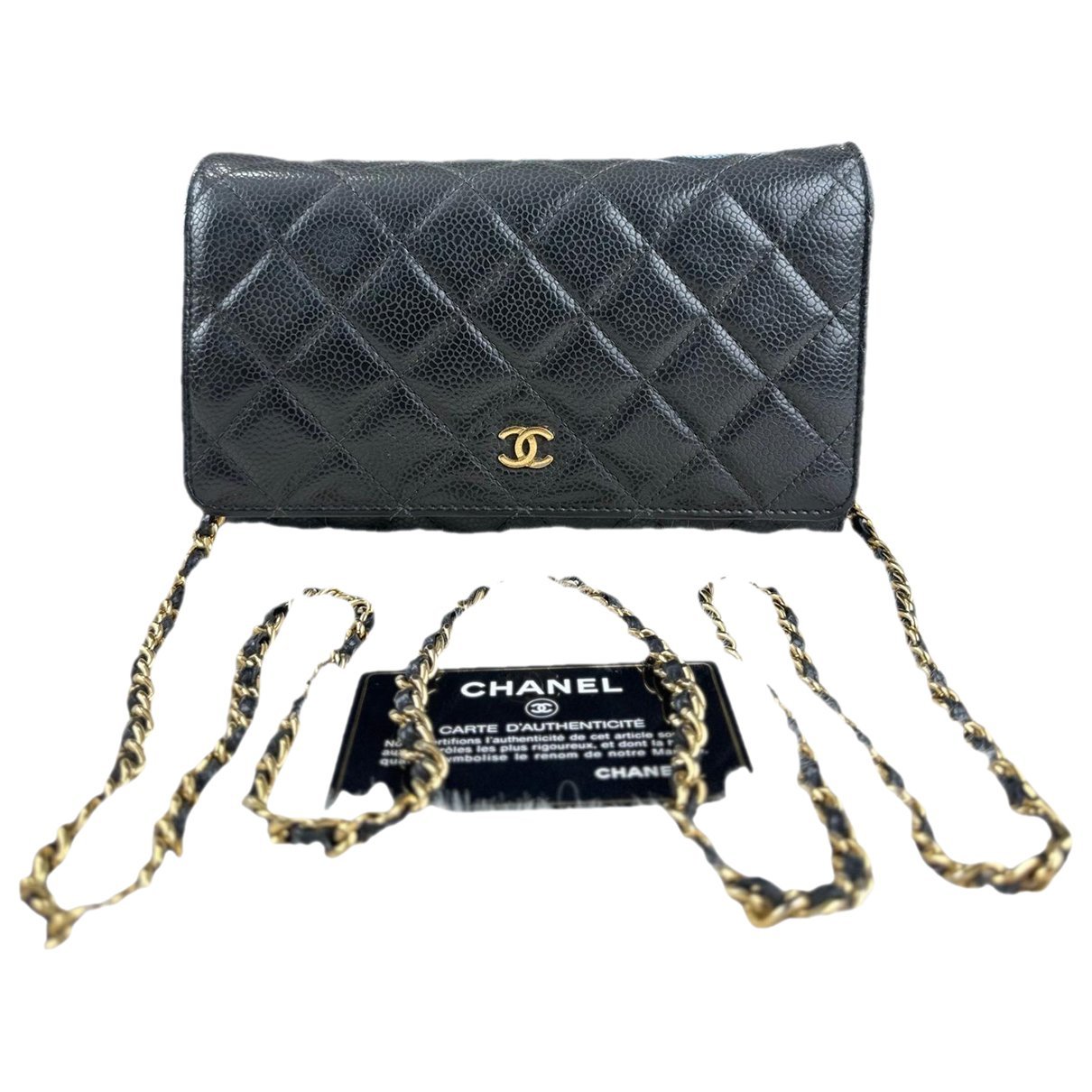 Wallet On Chain Timeless/Classique leather crossbody bag