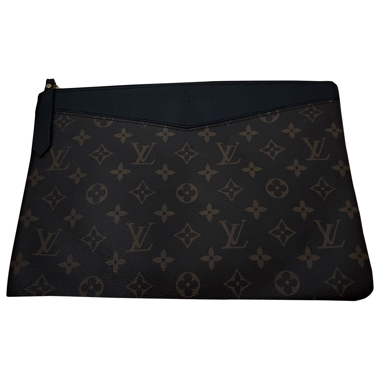 Leather clutch bag