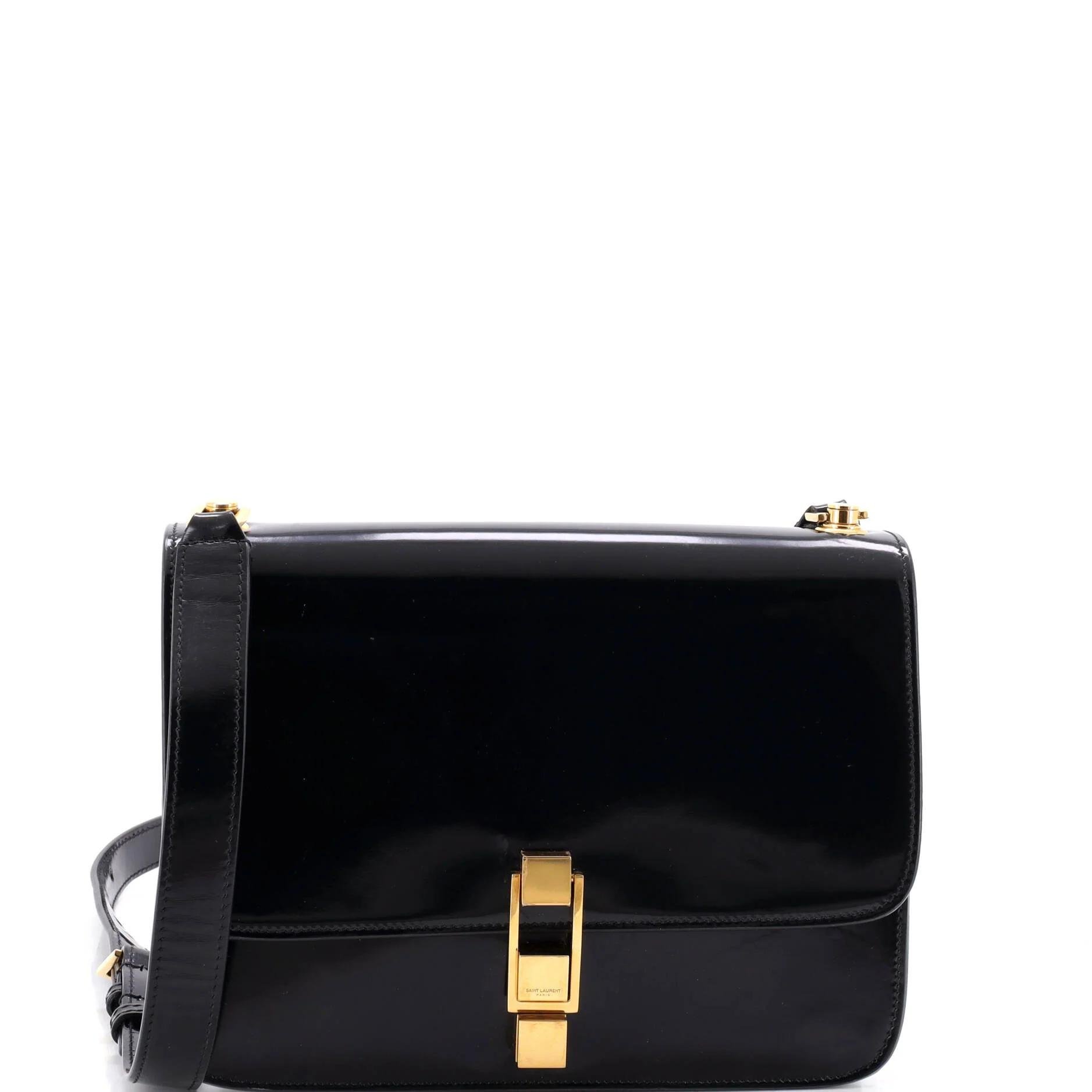 Patent leather handbag