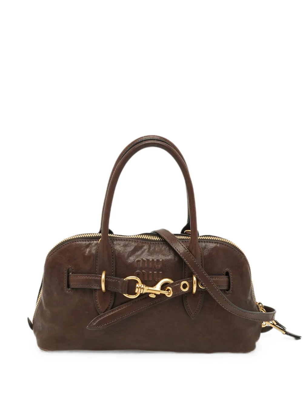 Miu Miu Aventure leather satchel bag