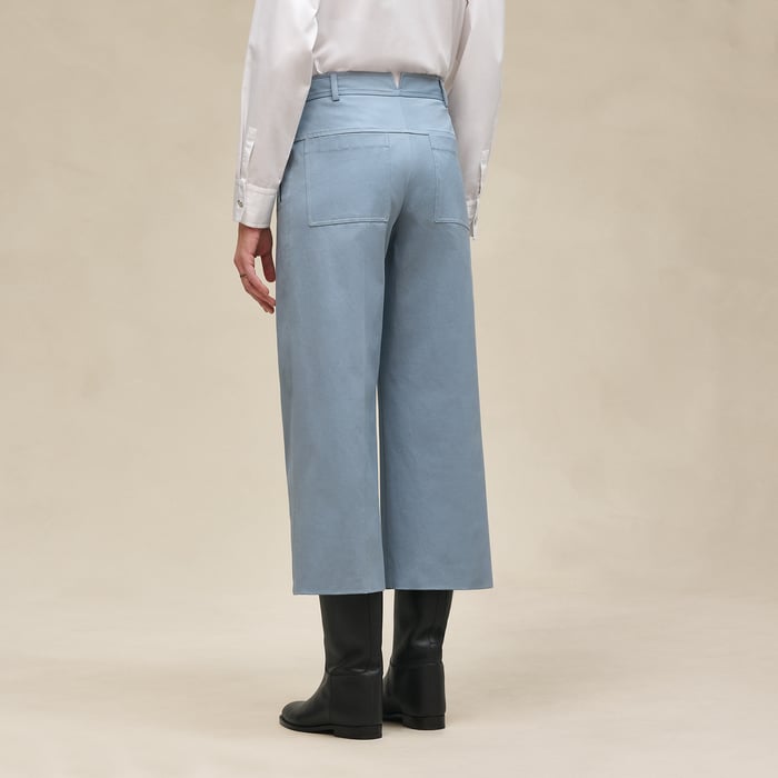 Bleu Adriatique Cropped Pants
