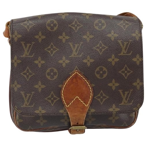 Cartouchière leather handbag