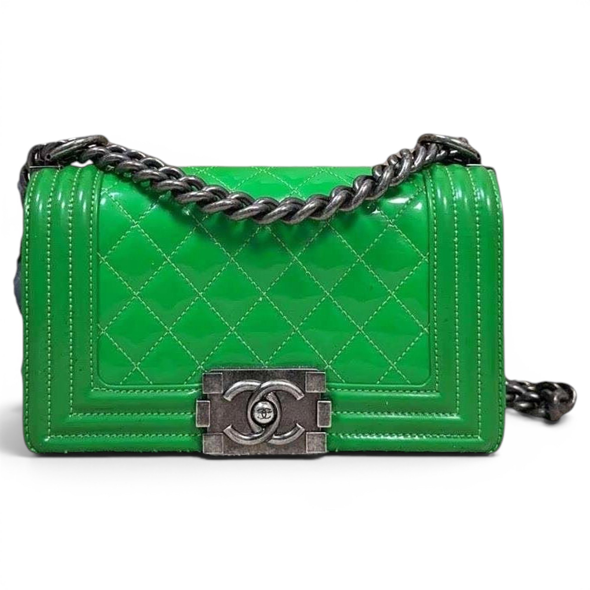 Boy patent leather handbag