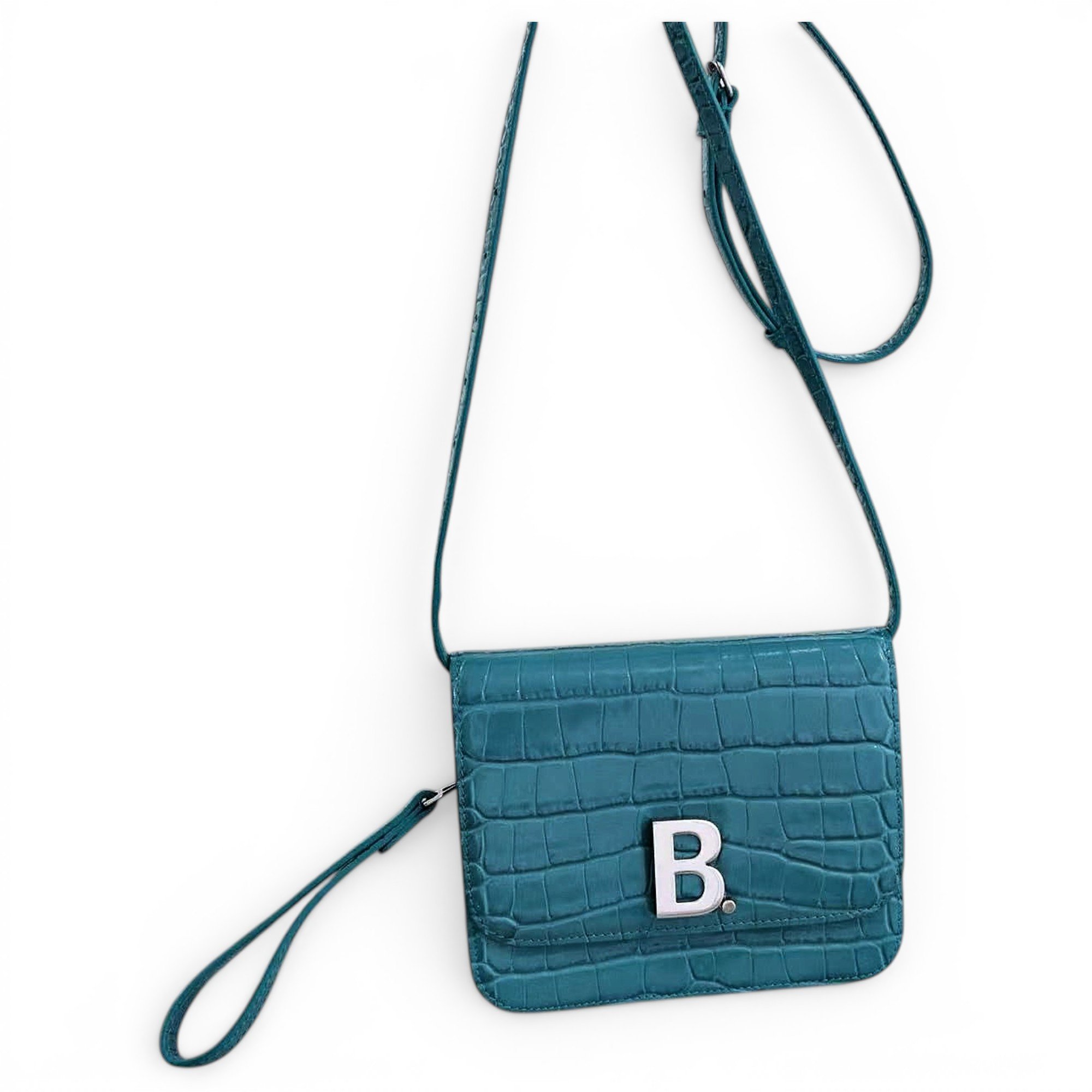 Balenciaga B leather handbag