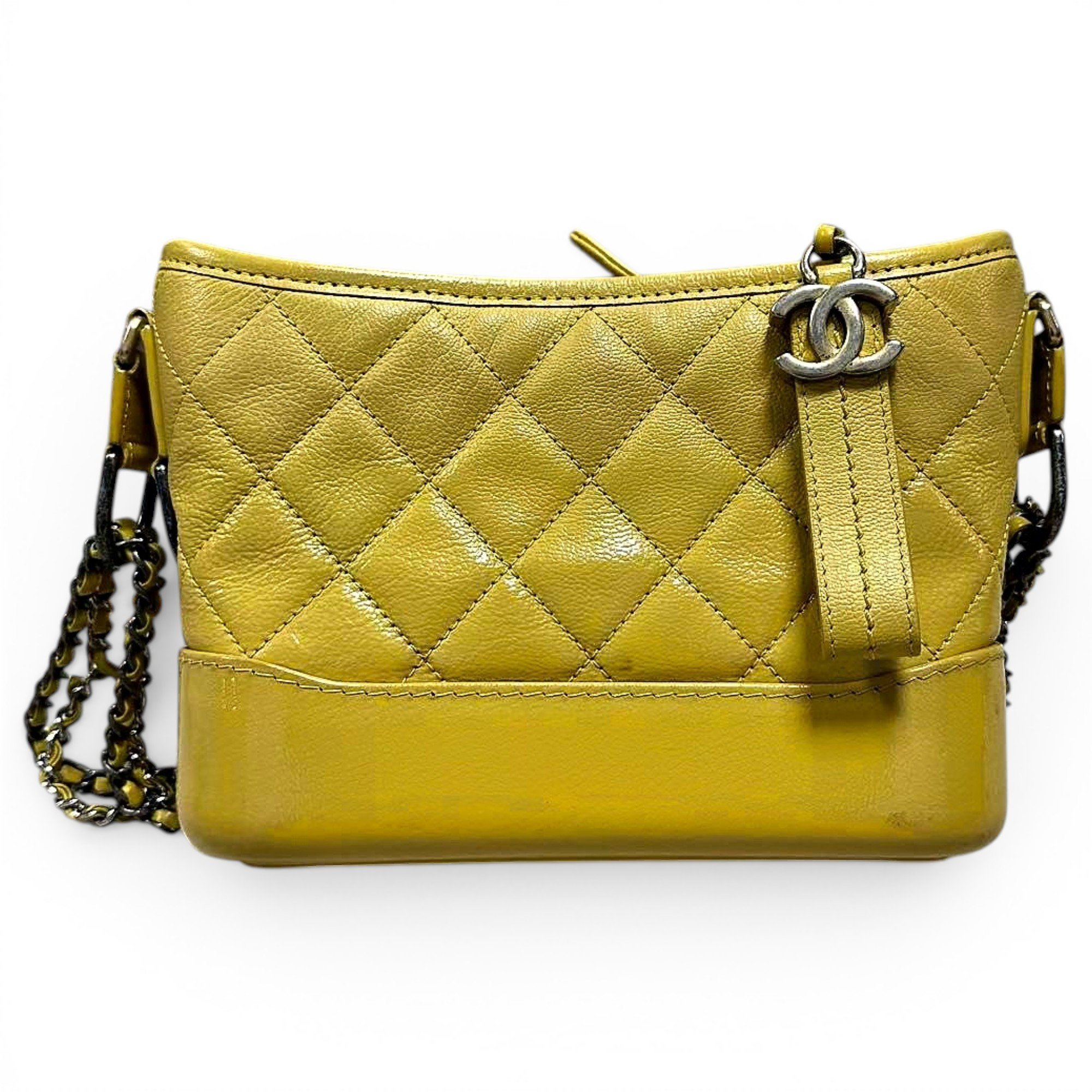 Gabrielle patent leather handbag