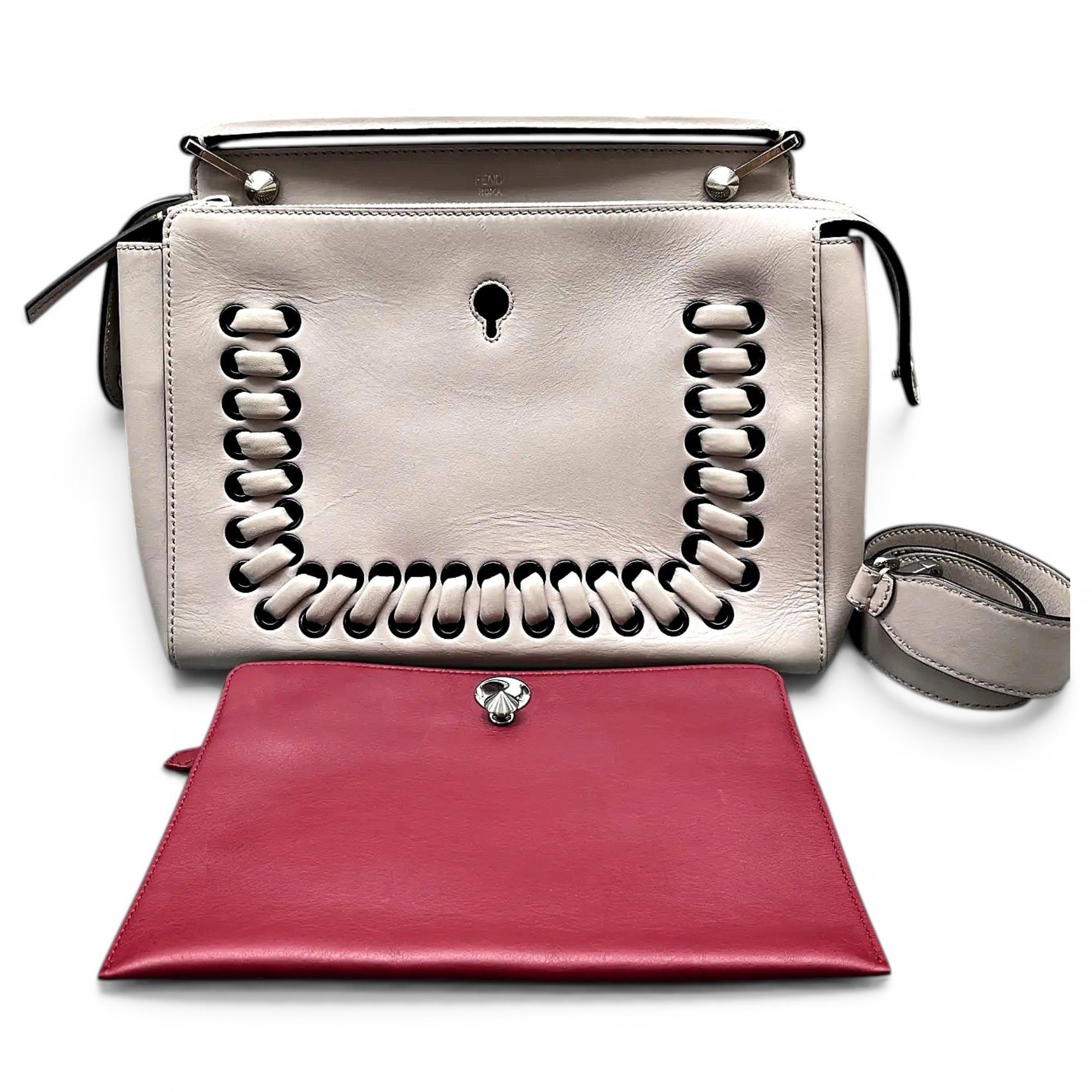 Dot Com leather handbag