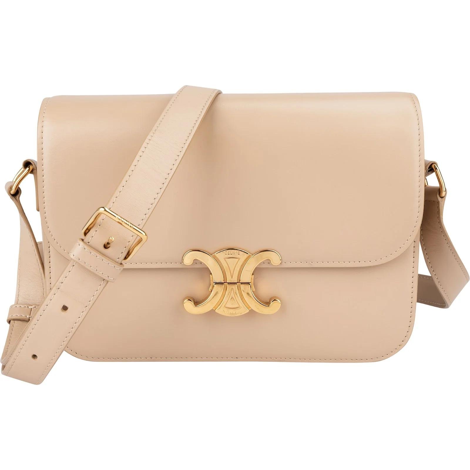 Triomphe leather crossbody bag