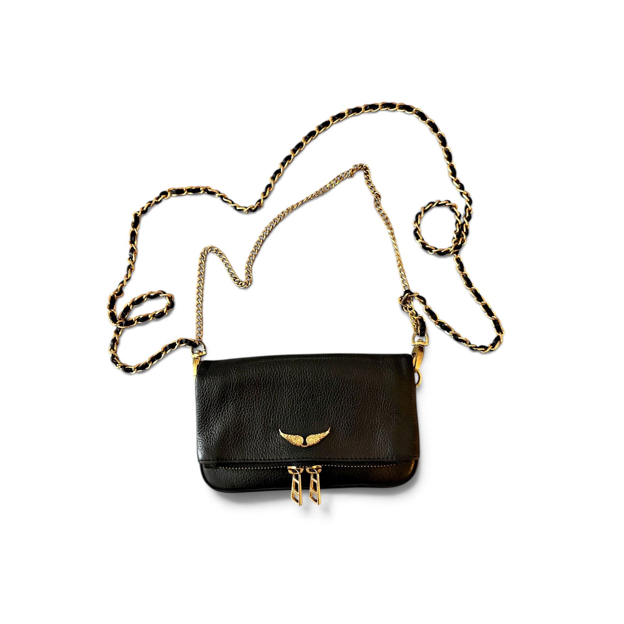 Rock leather crossbody bag