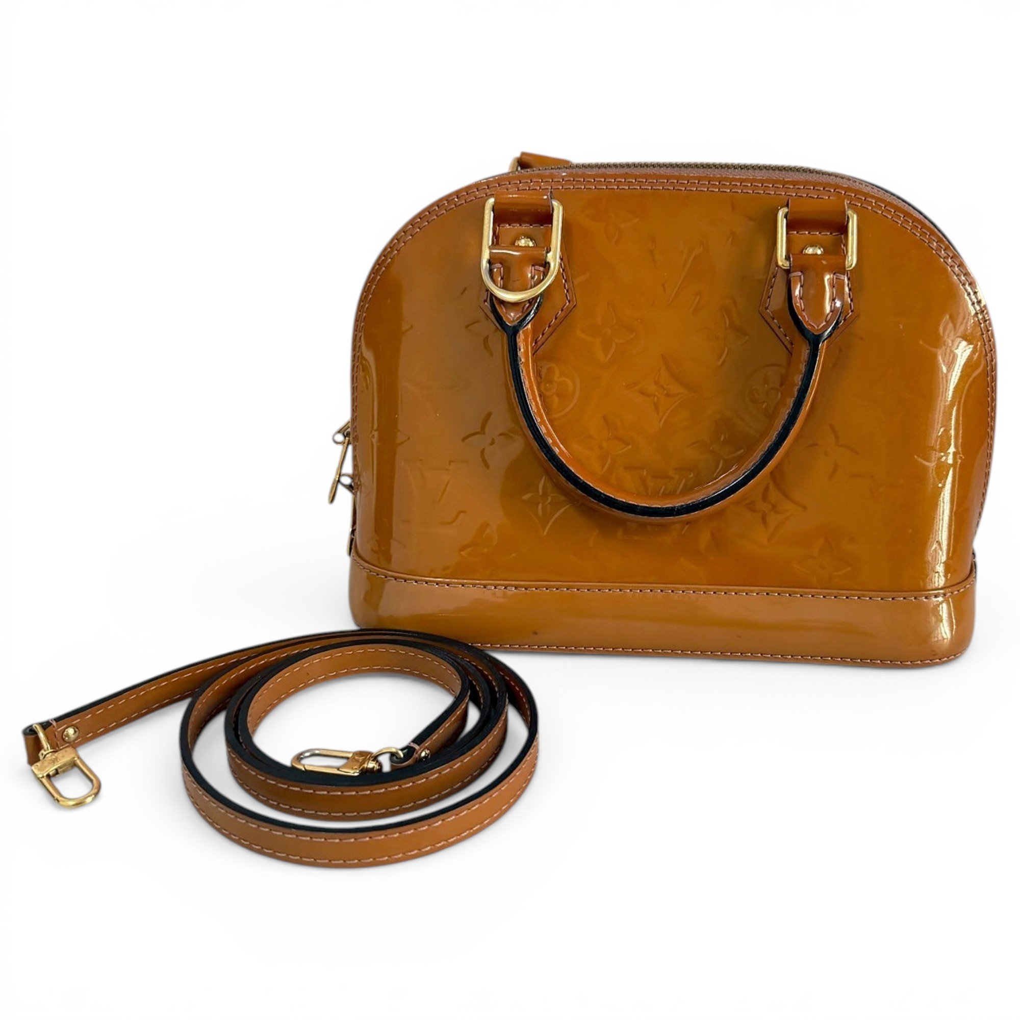 Alma BB patent leather handbag