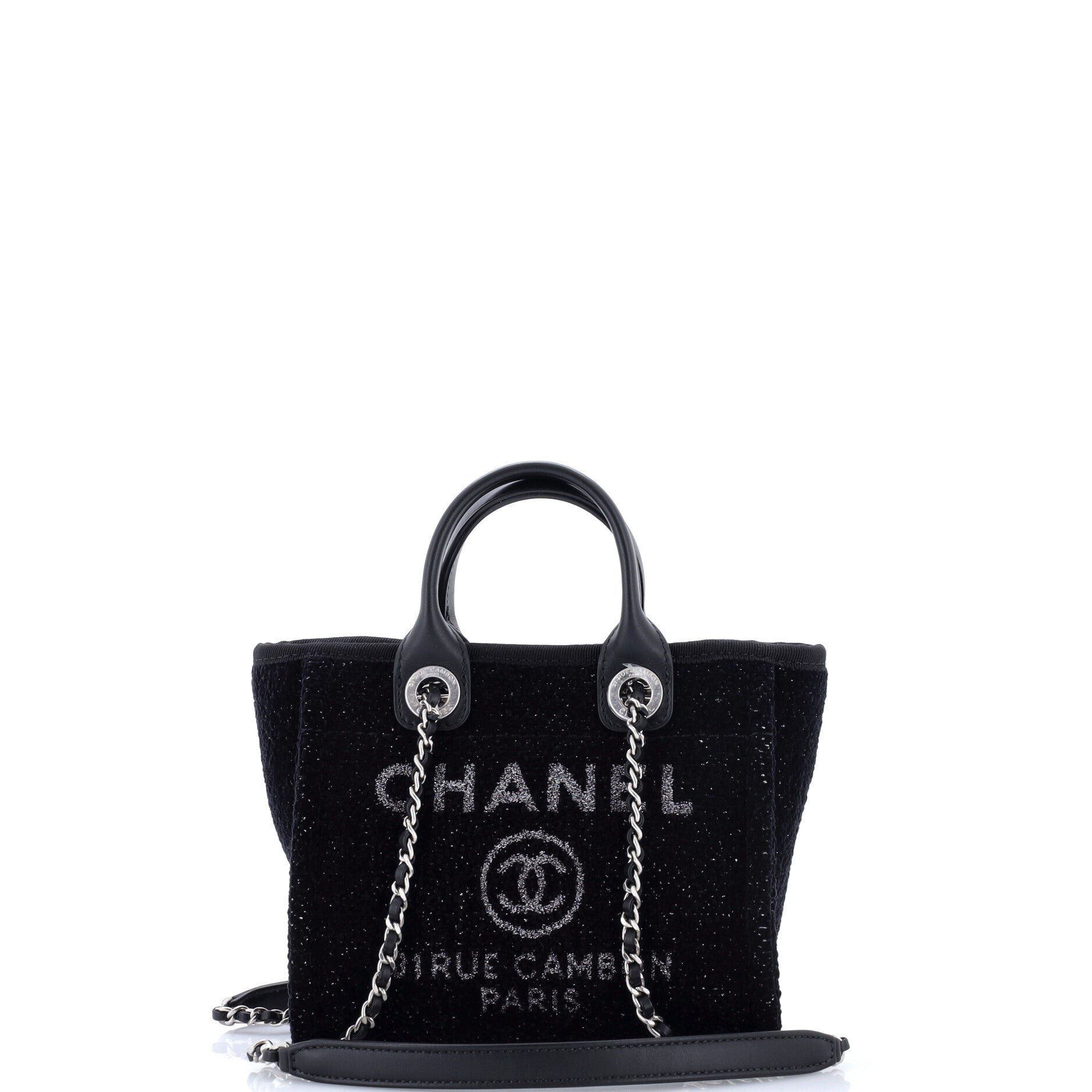 Deauville Tote Lurex Canvas Mini