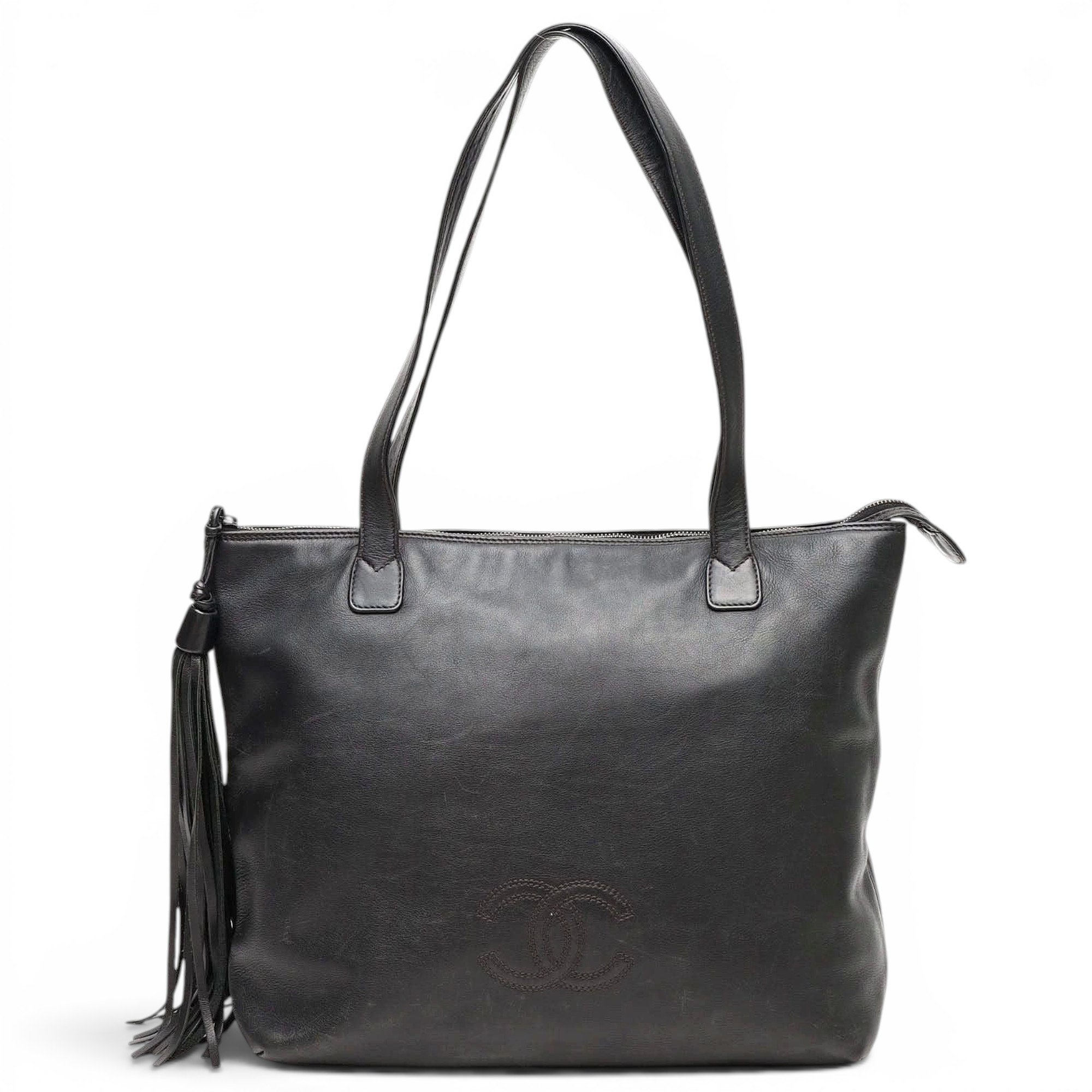 Leather tote