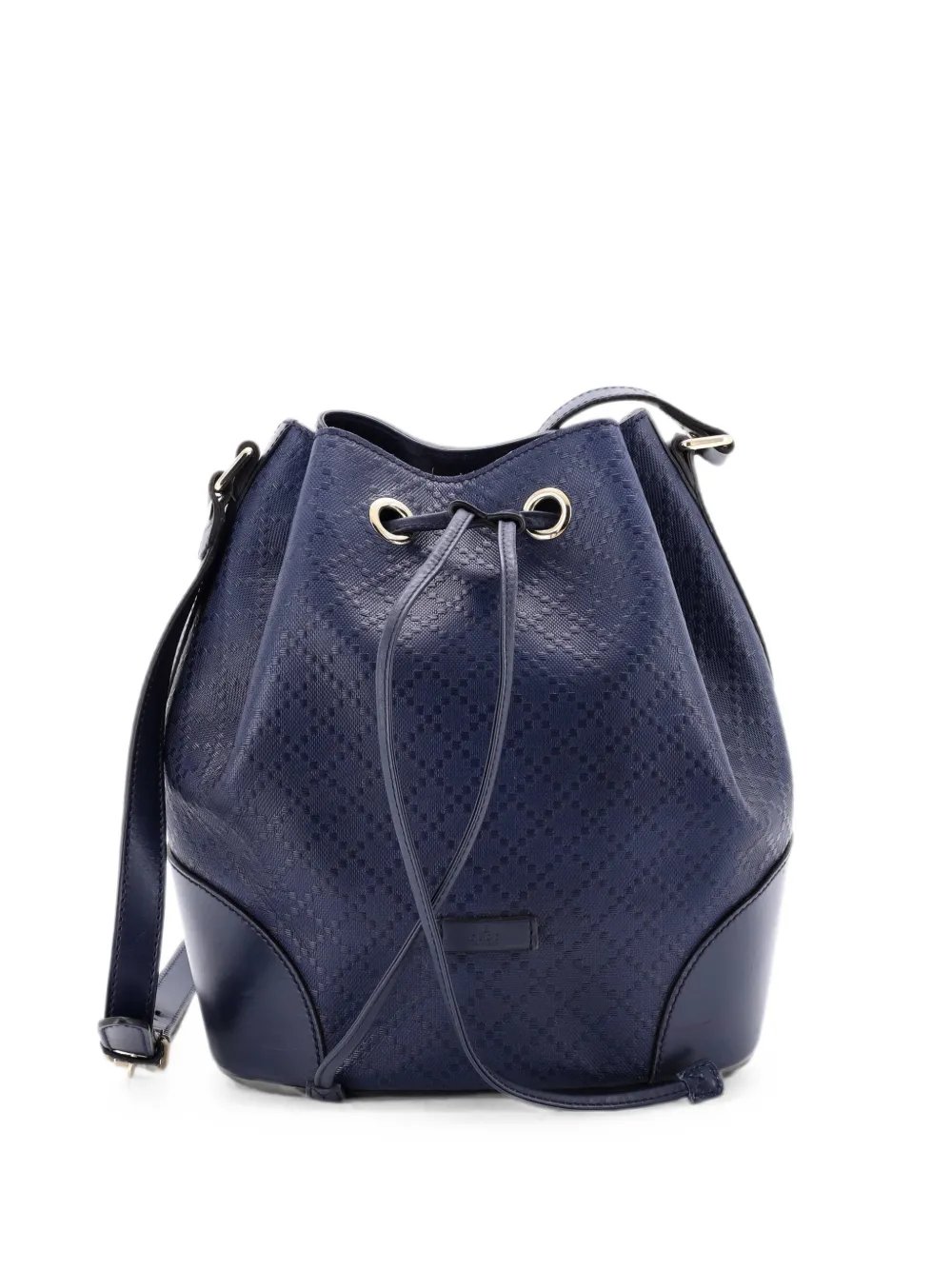 Bright Diamante Leather Small bucket bag
