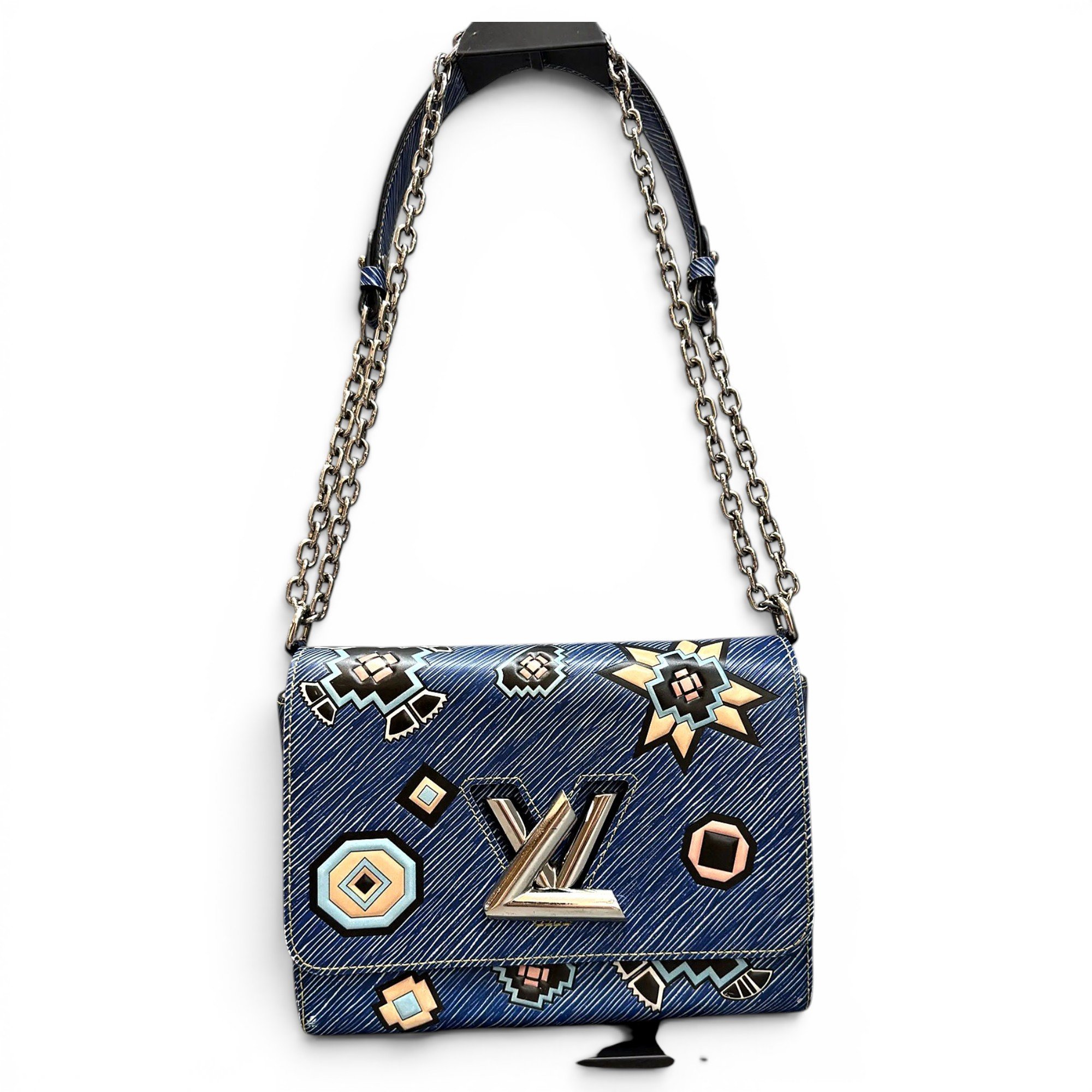 Twist leather handbag