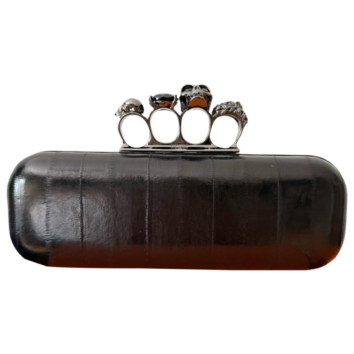 Alexander McQueen Knuckle leather clutch bag