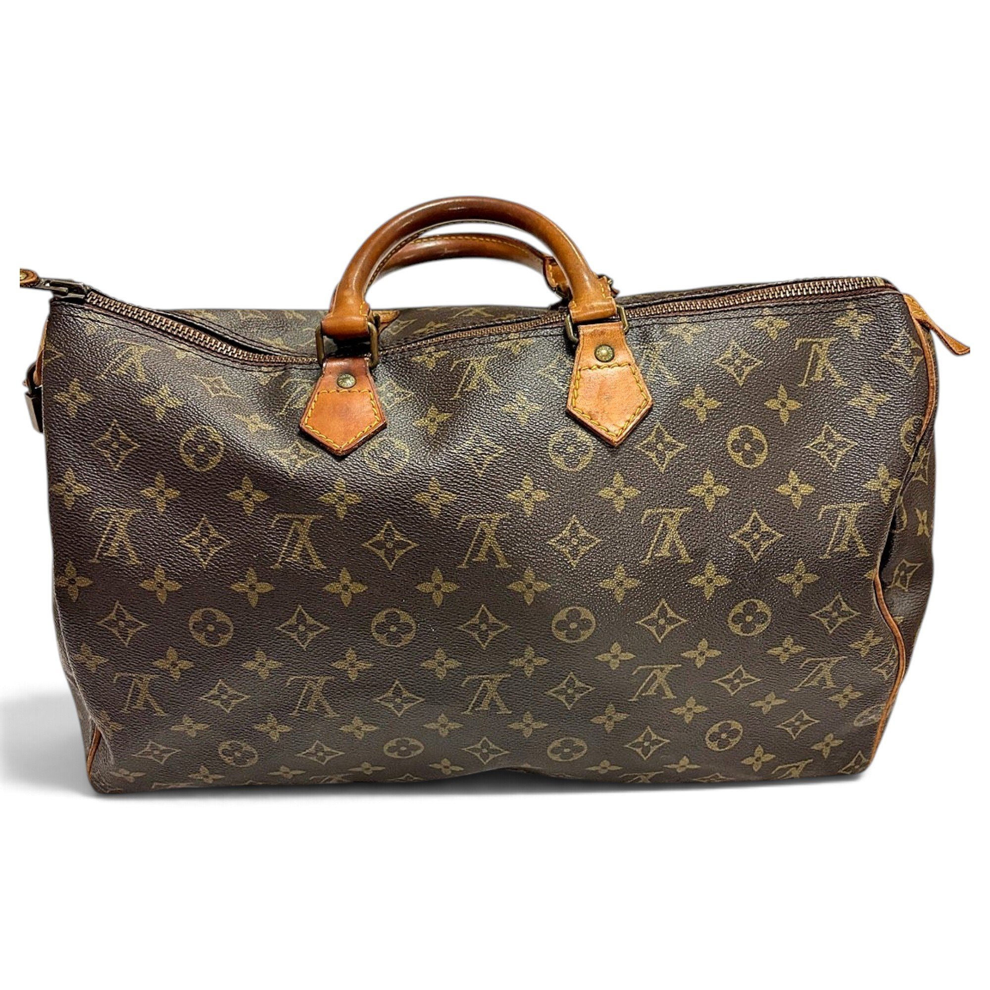 Speedy leather bowling bag