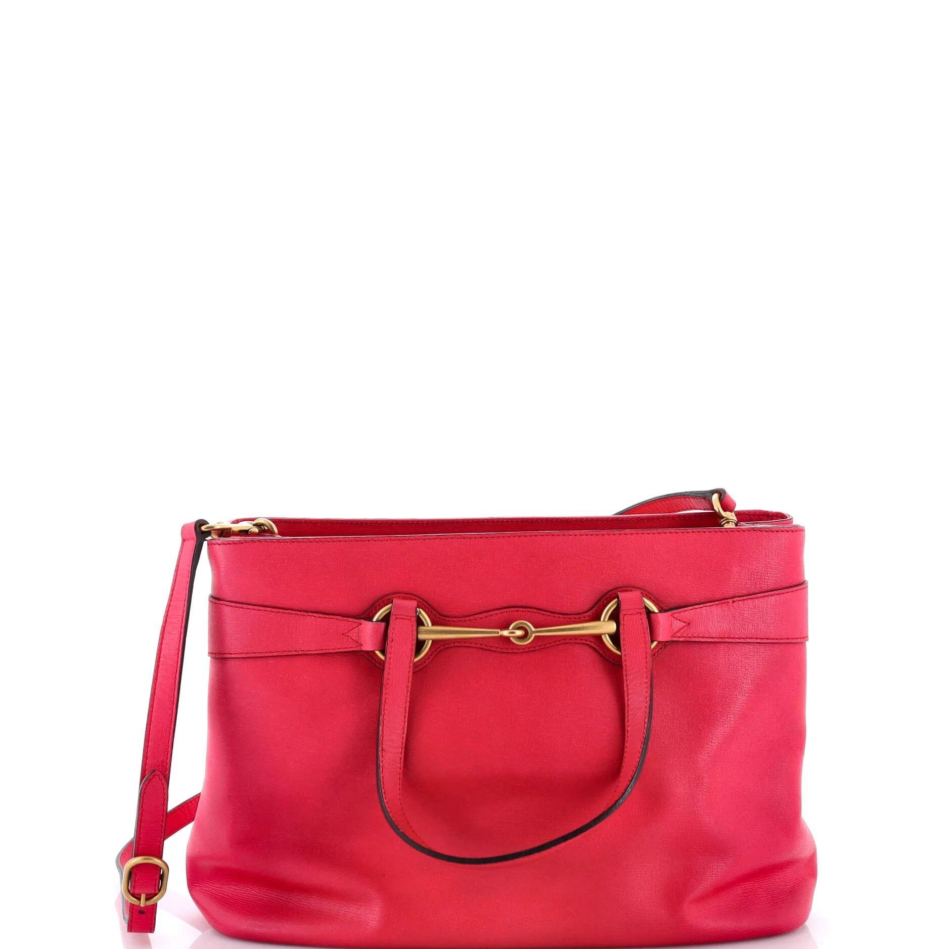 Leather tote