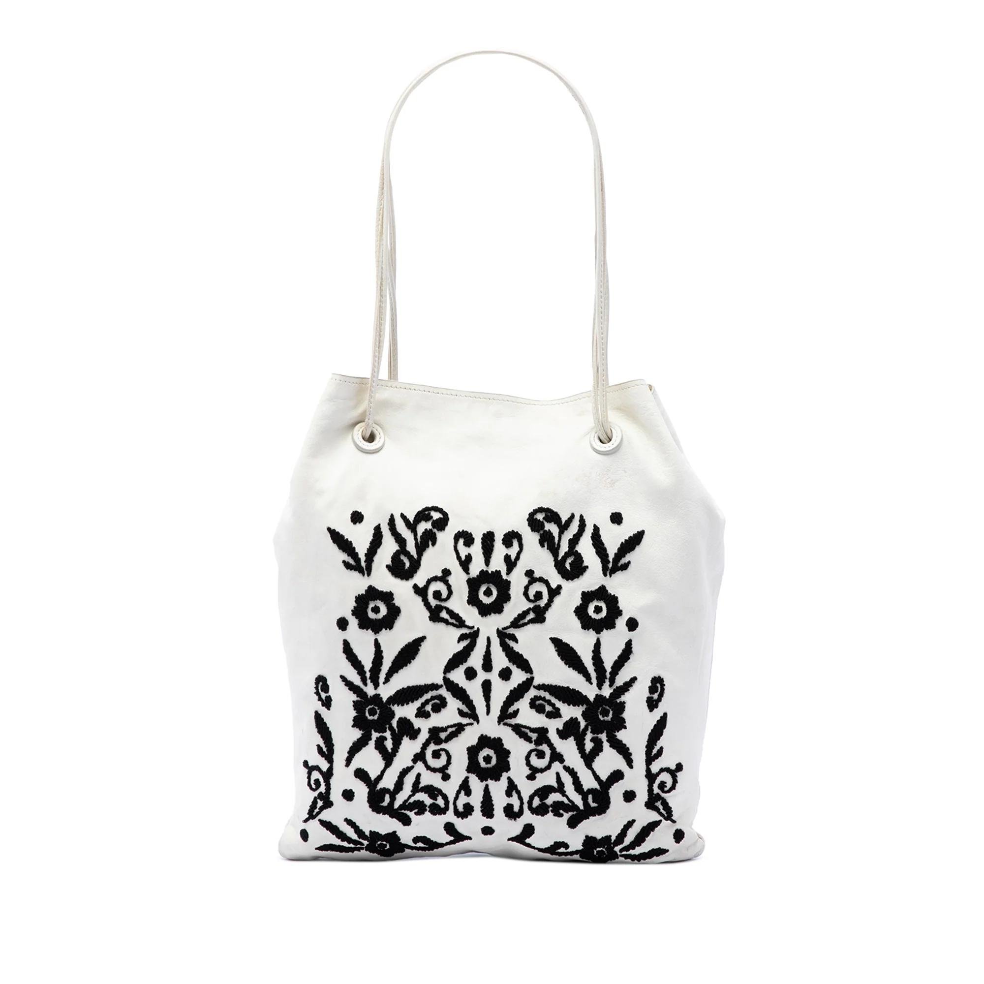 Leather tote