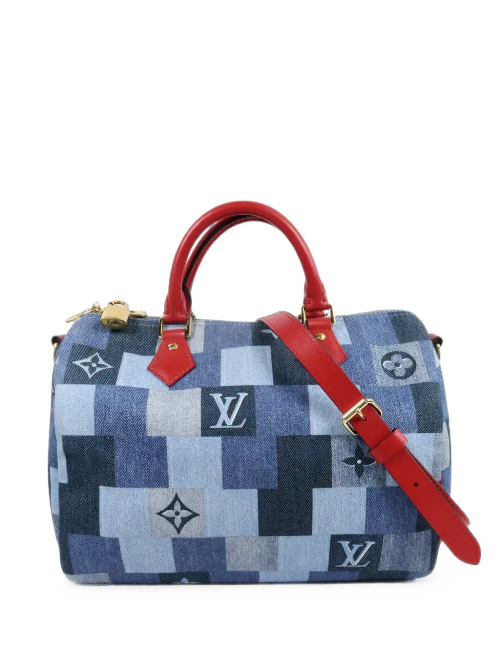 Speedy Bandoulière Monogram denim tote bag