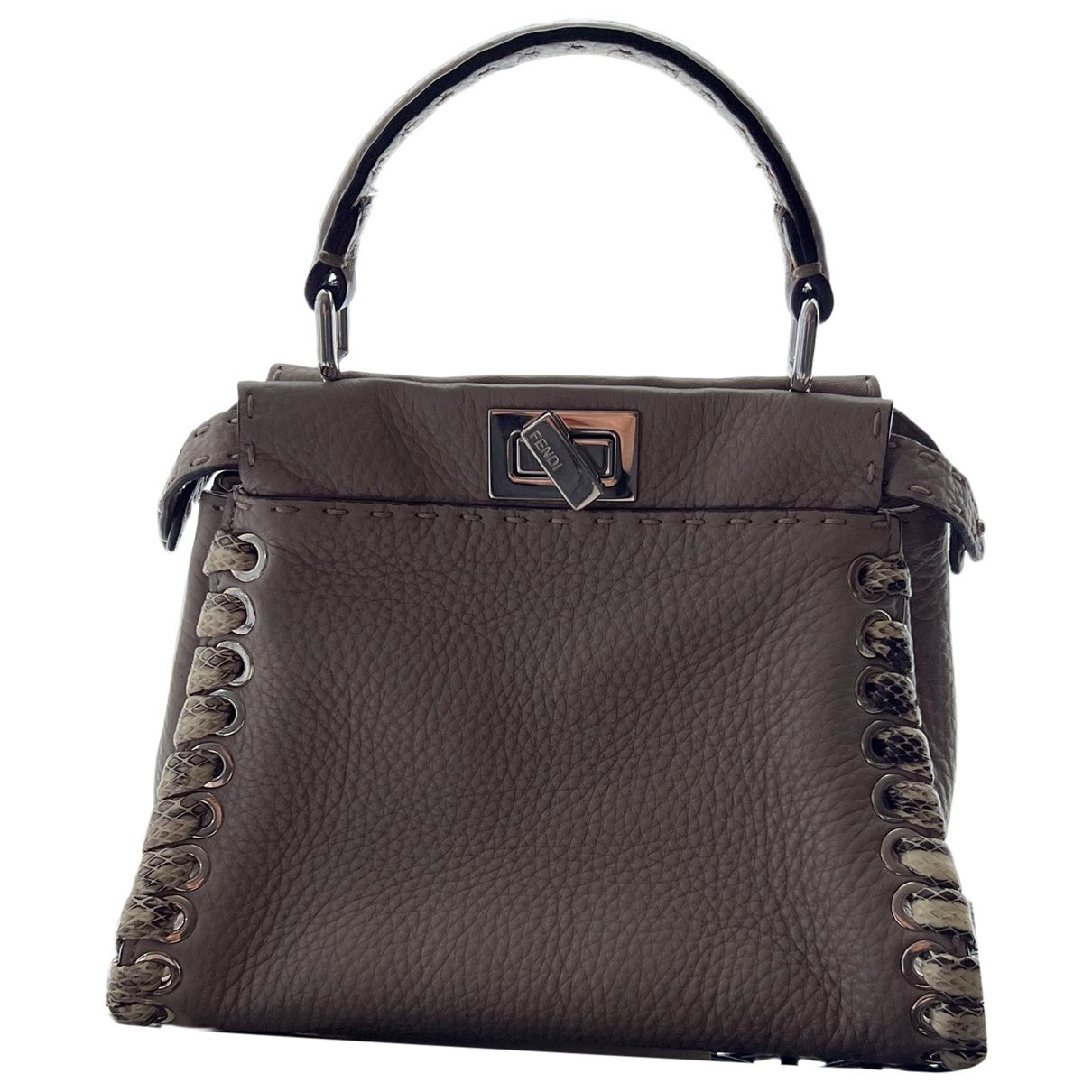 Peekaboo leather handbag