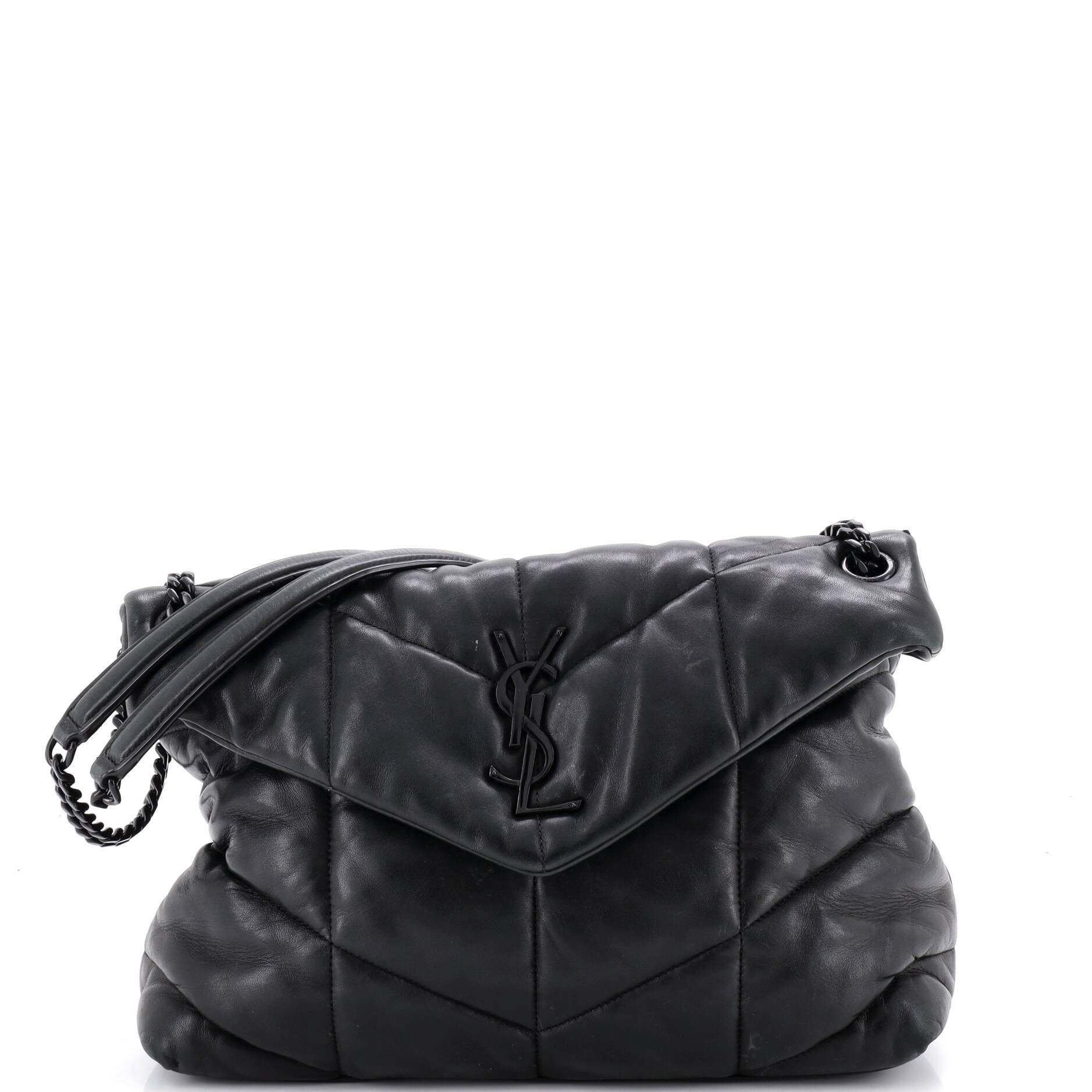Loulou Puffer Shoulder Bag Quilted Leather Medium