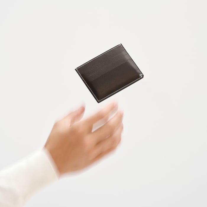 Étoupe H Sellier Card Holder