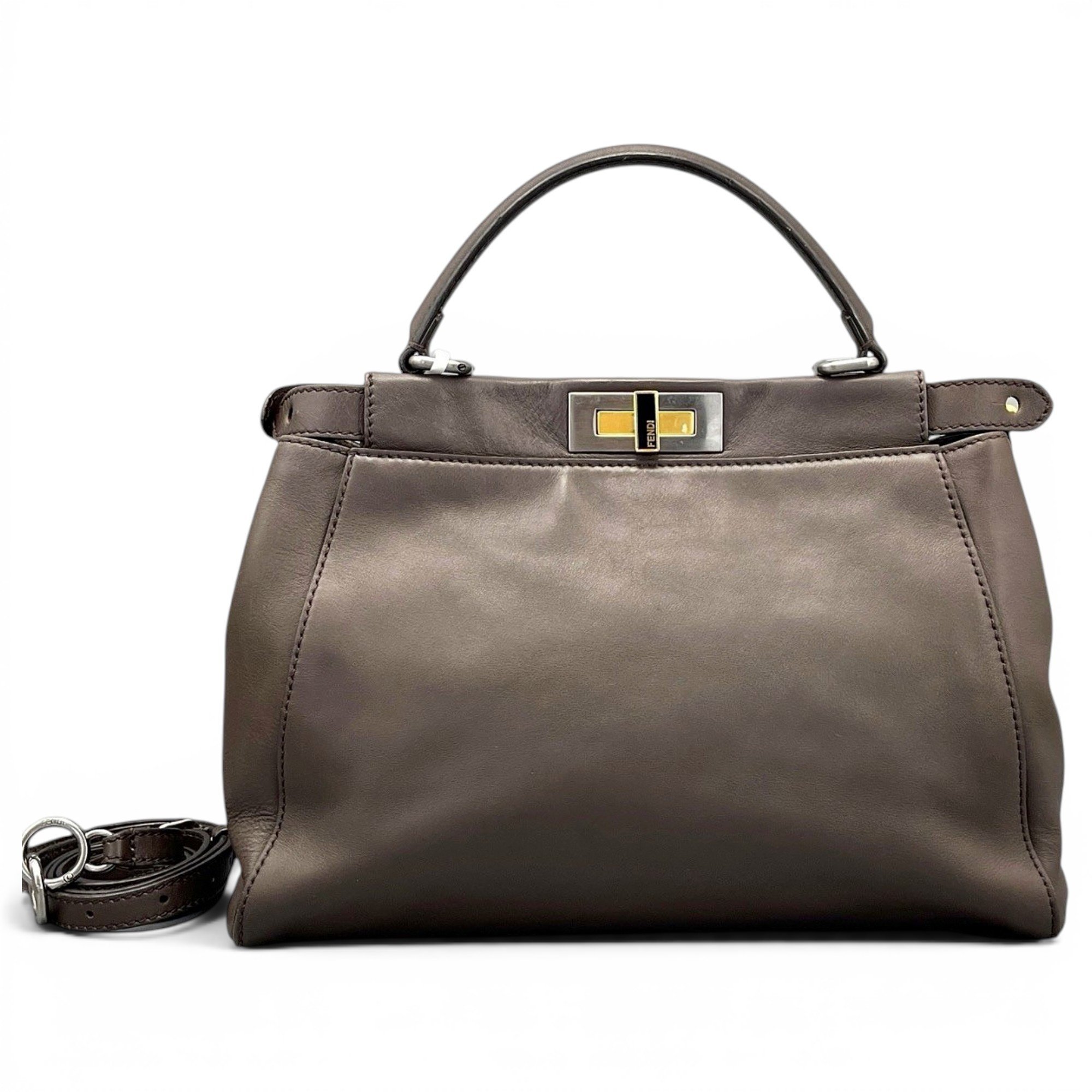 Peekaboo leather handbag