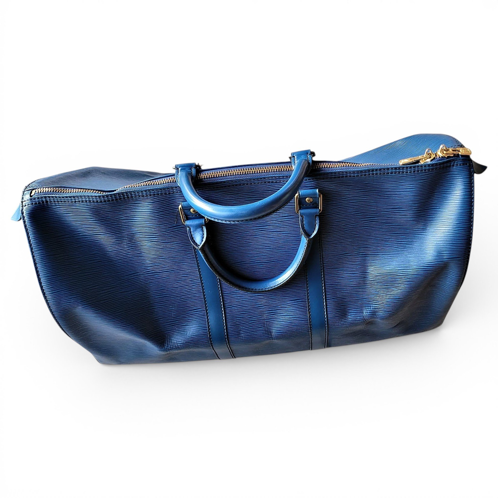 Keepall leather travel bag