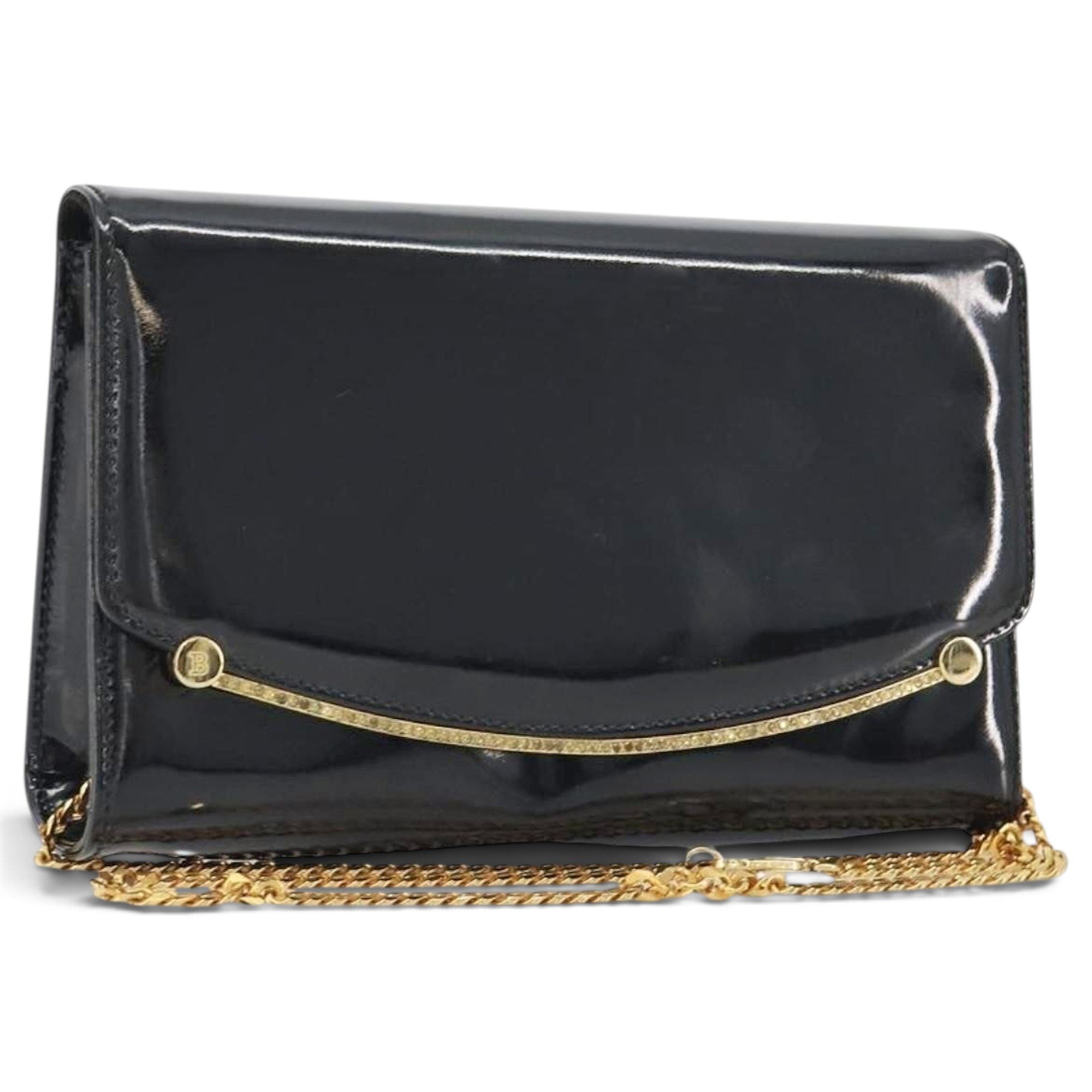 Patent leather handbag