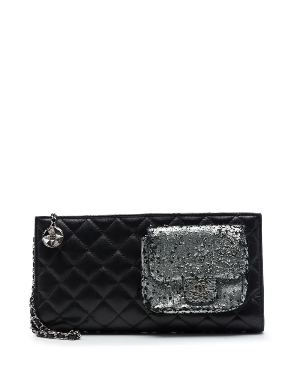 2012-2013 Metallic and Quilted Lambskin Mineral Nights Pochette Wristlet clutch bag