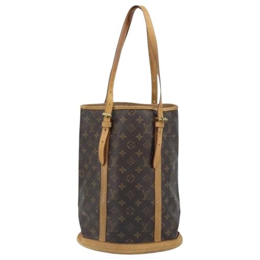 Bucket leather handbag