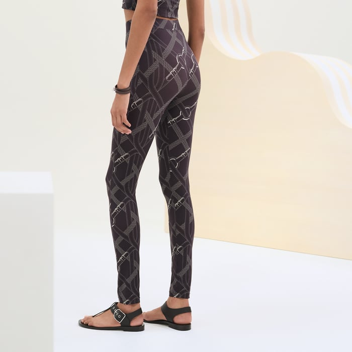 Marron Fusain Coaching Remix Leggings
